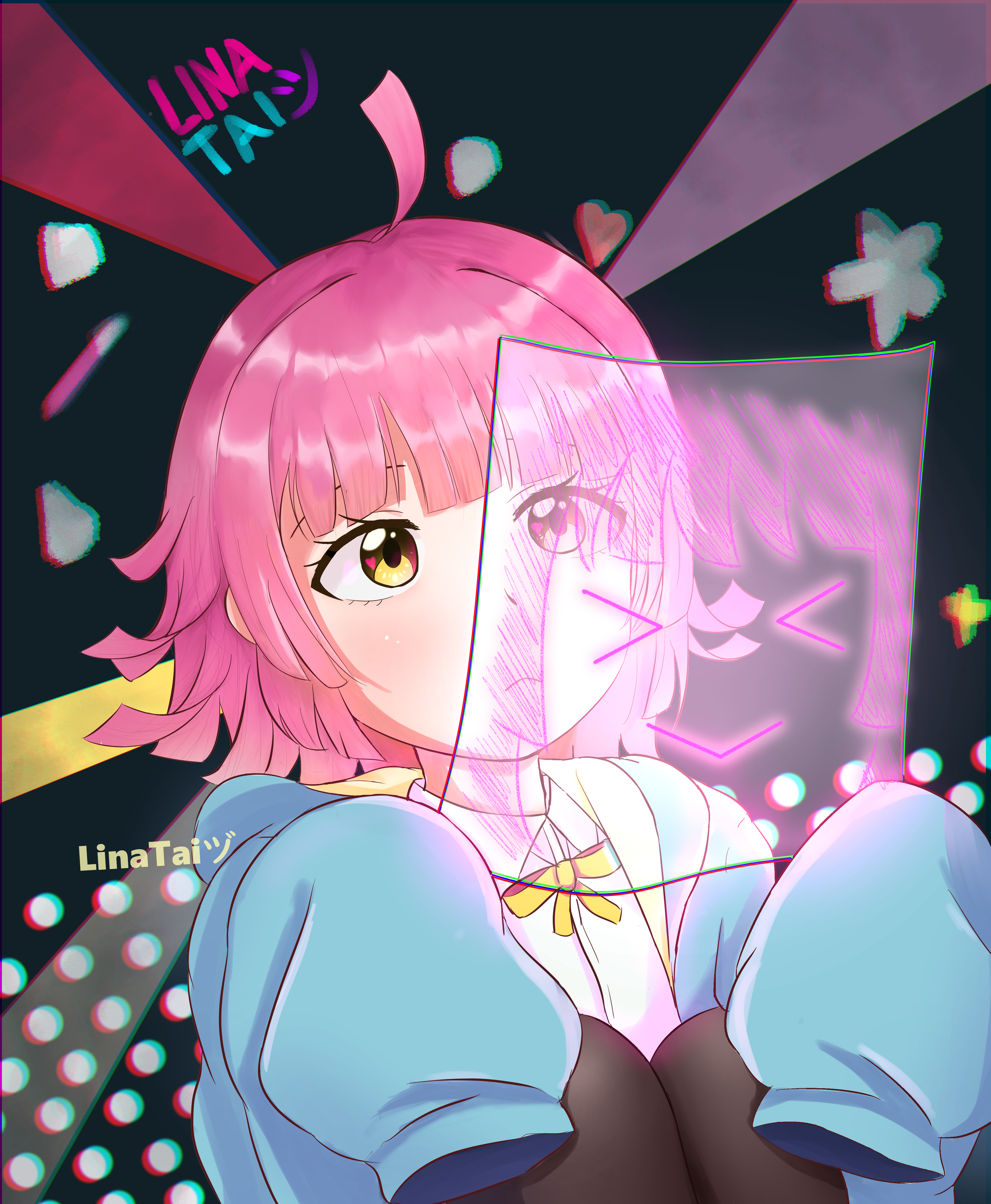 I made a drawing of Tennoji Rina to commemorate her episode uwu