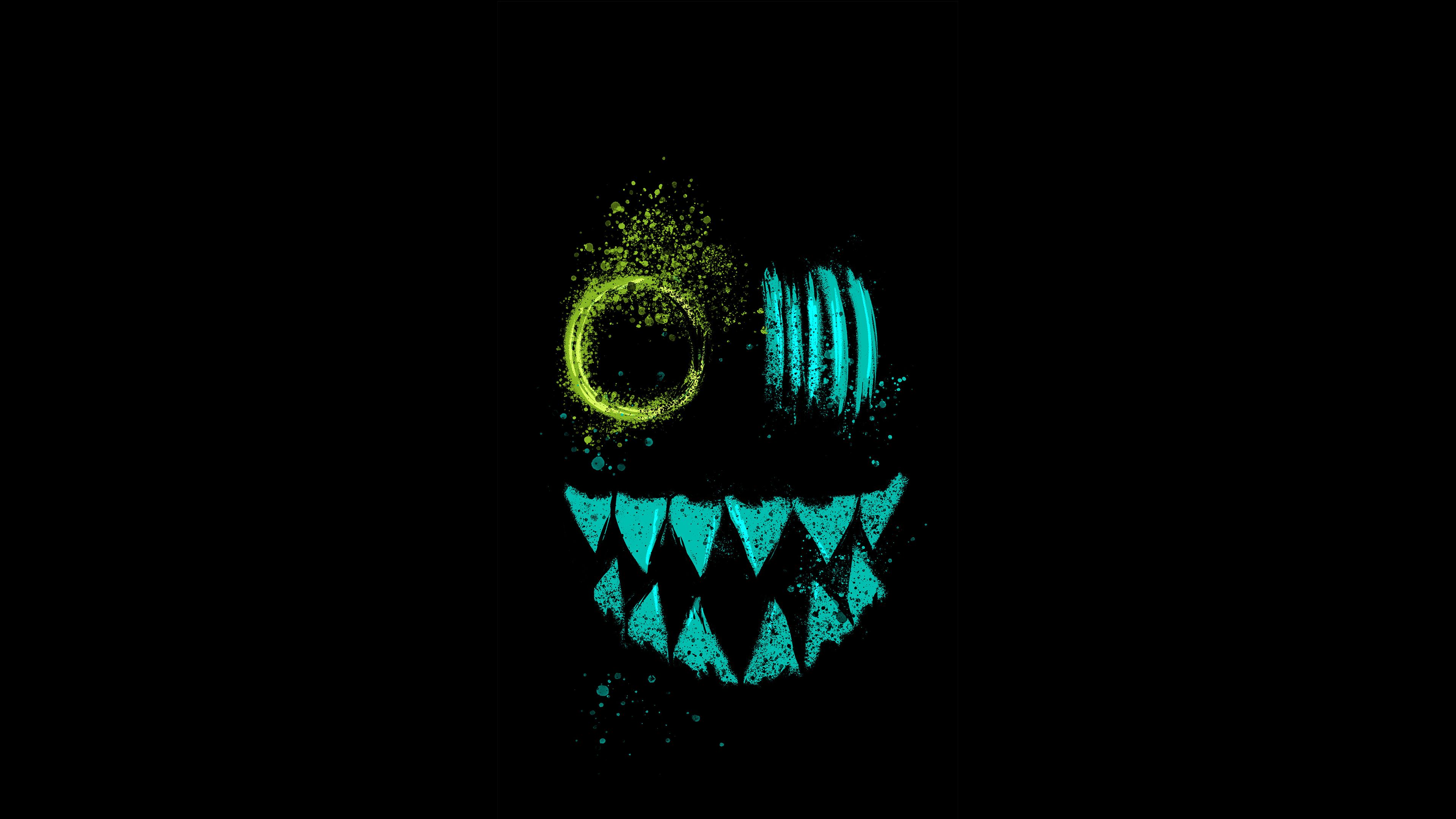 Crazy Neon Eye Teeth, HD Artist, 4k Wallpaper, Image, Background, Photo and Picture