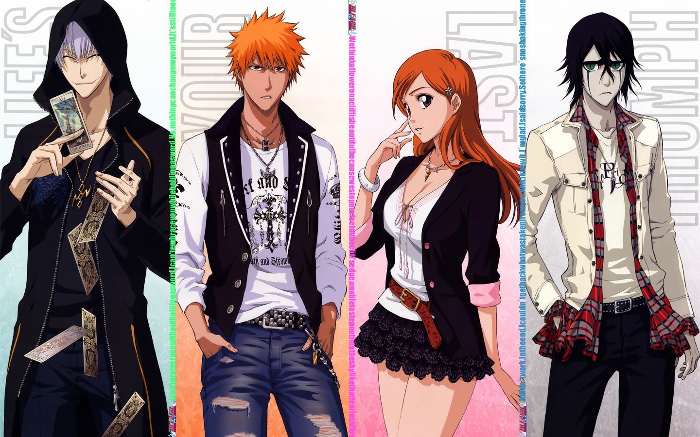 Bleach Anime Wallpaper: Gin Ichigo Orihime Ulquiorra. Bleach Anime, Ichigo And Orihime, Bleach Orihime