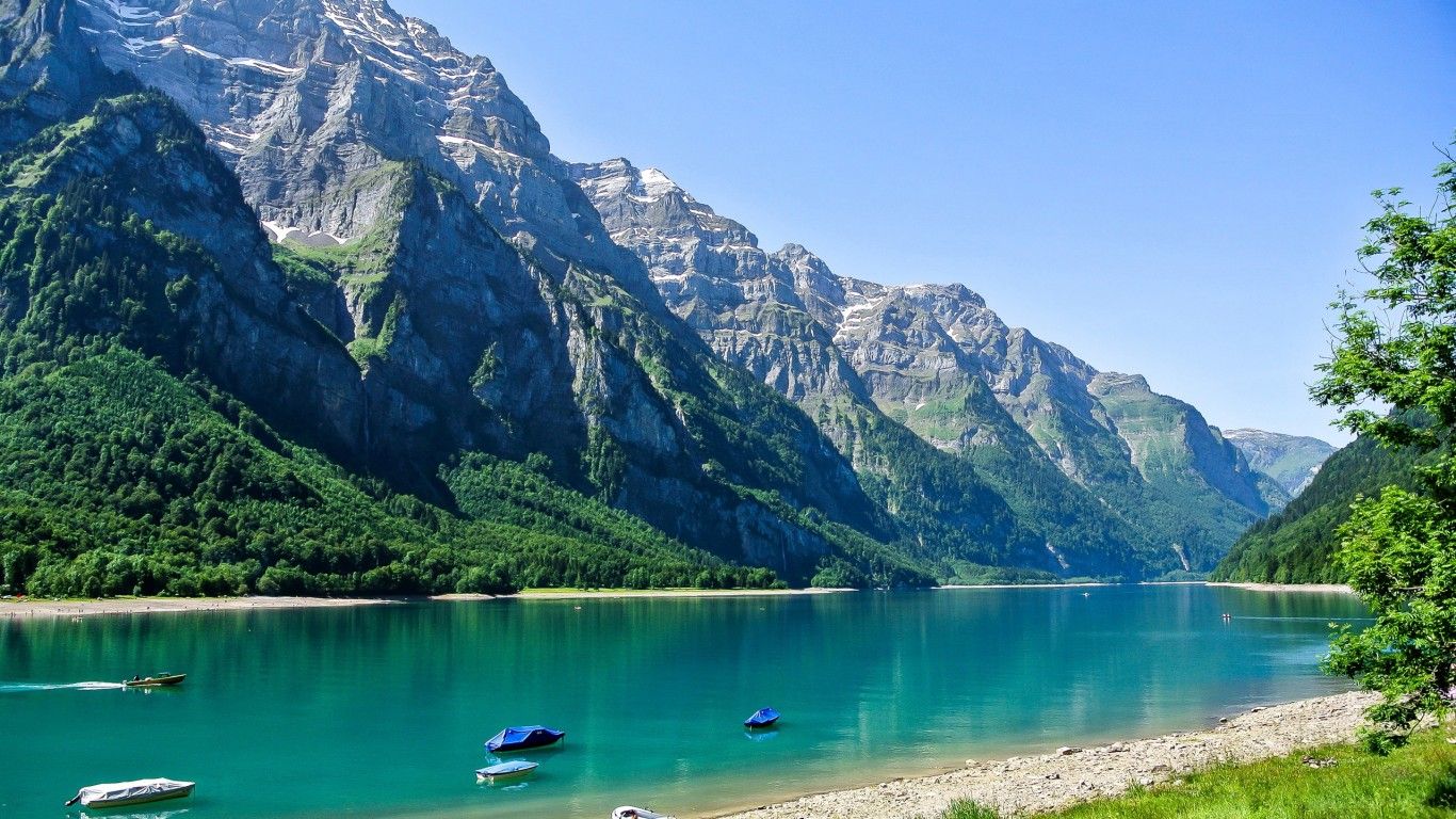 Switzerland Scenery Mountains Lake Glarus Nature Wallpaper And Photo 414724, Wallpaper13.com