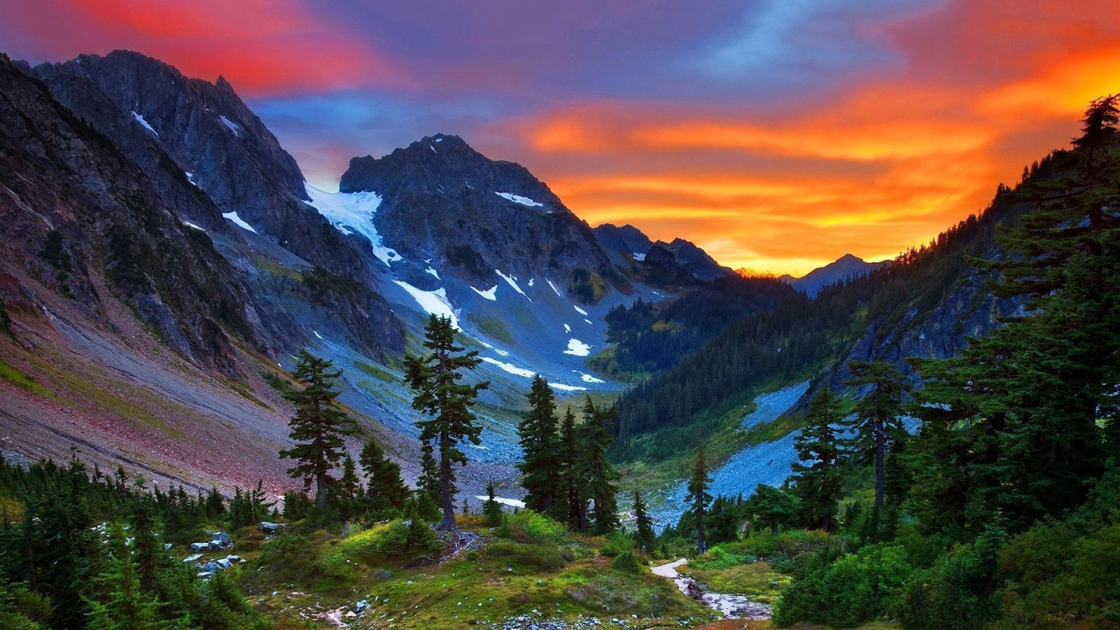 Swiss Alps Spring HD Wallpaper