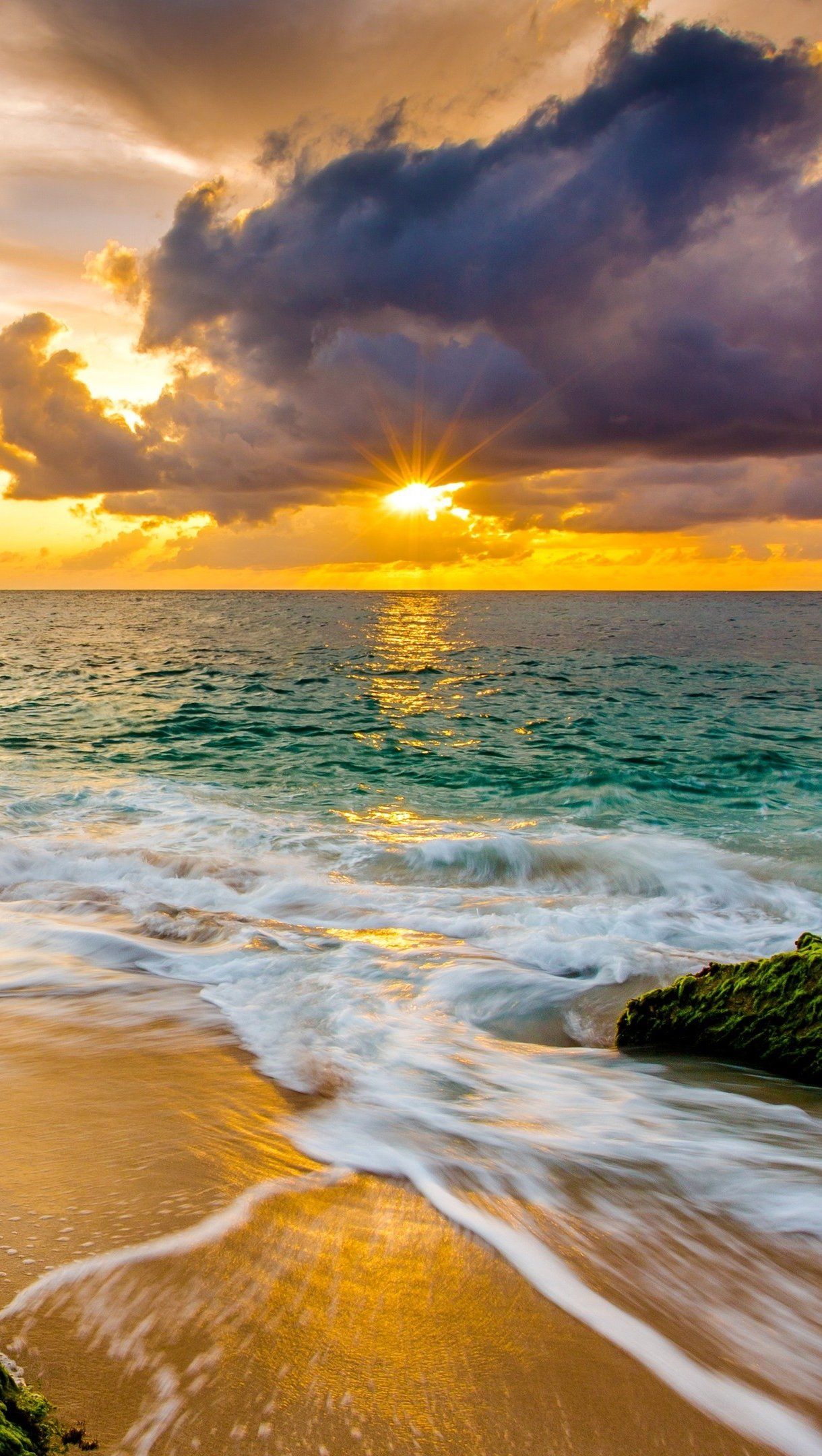 Sunset in Hawaii Beach Wallpaper 4k Ultra HD