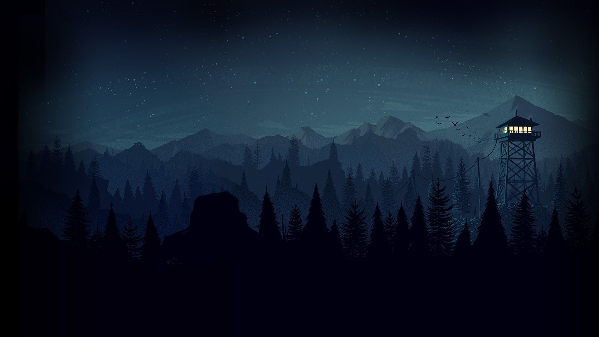 firewatch night 1080p hd wallpaper