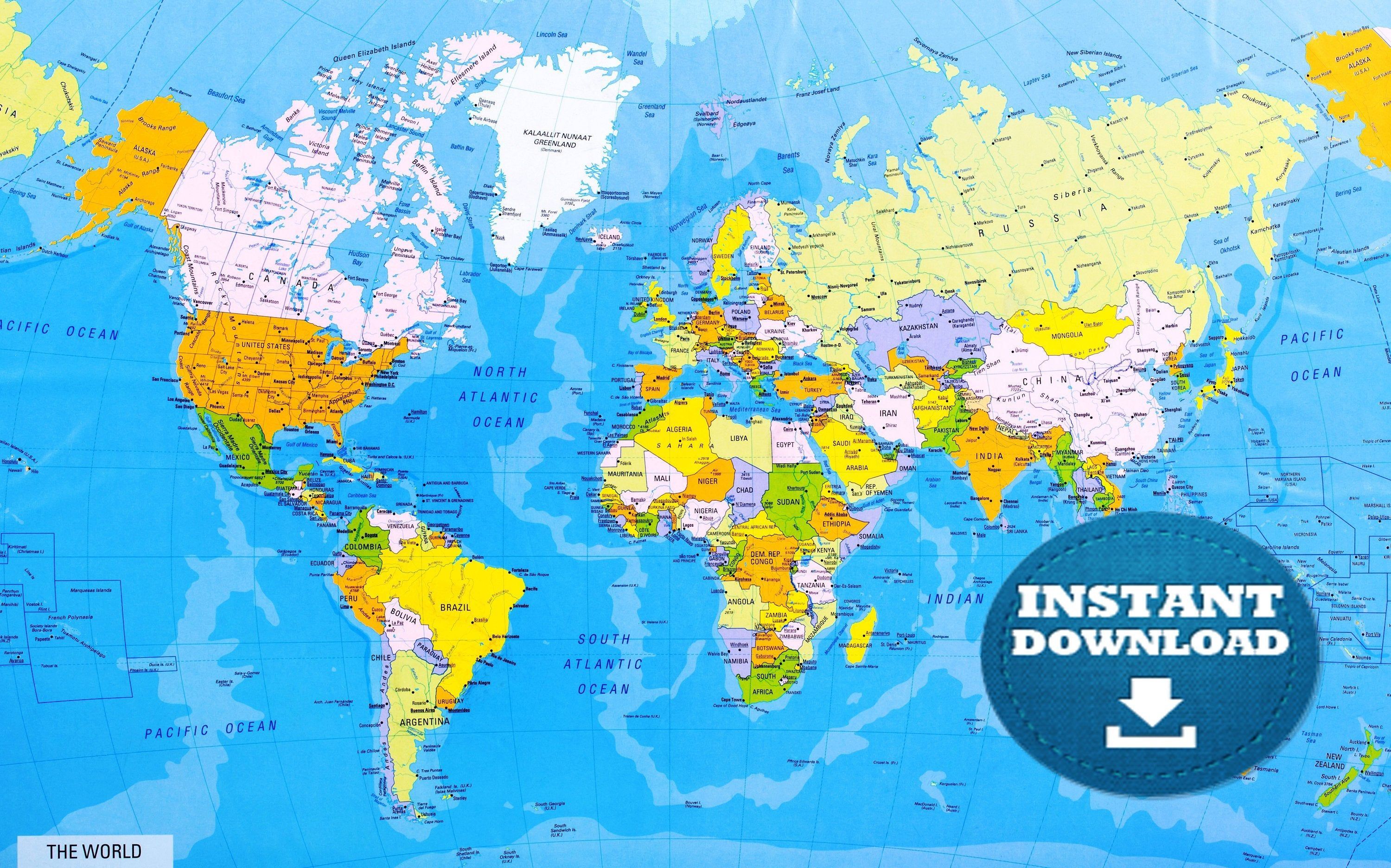 World Map 2022 With Countries