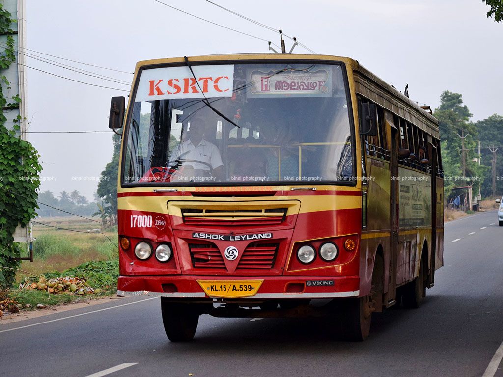 17000!. The 17000th bus purchased by KSRTC. Every 1000th bu