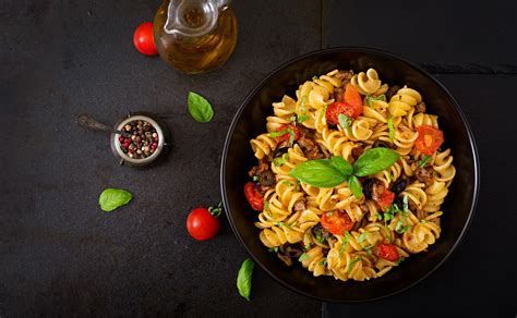 Pasta On White Background Image