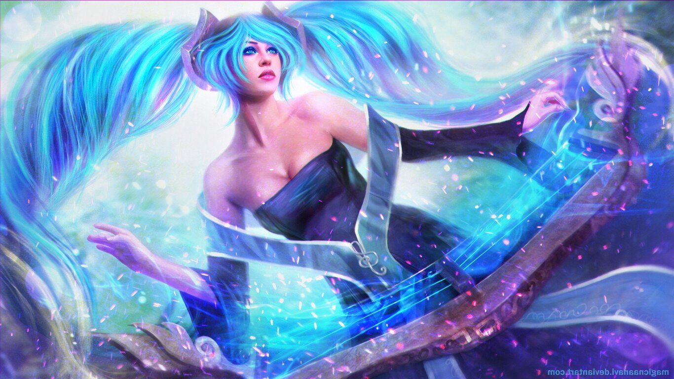 Sona League Of Legends 1366x768 Resolution HD 4k Wallpaper, Image, Background, Photo and Picture