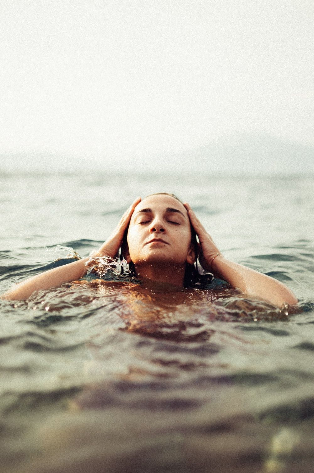Woman In Water Picture. Download Free Image