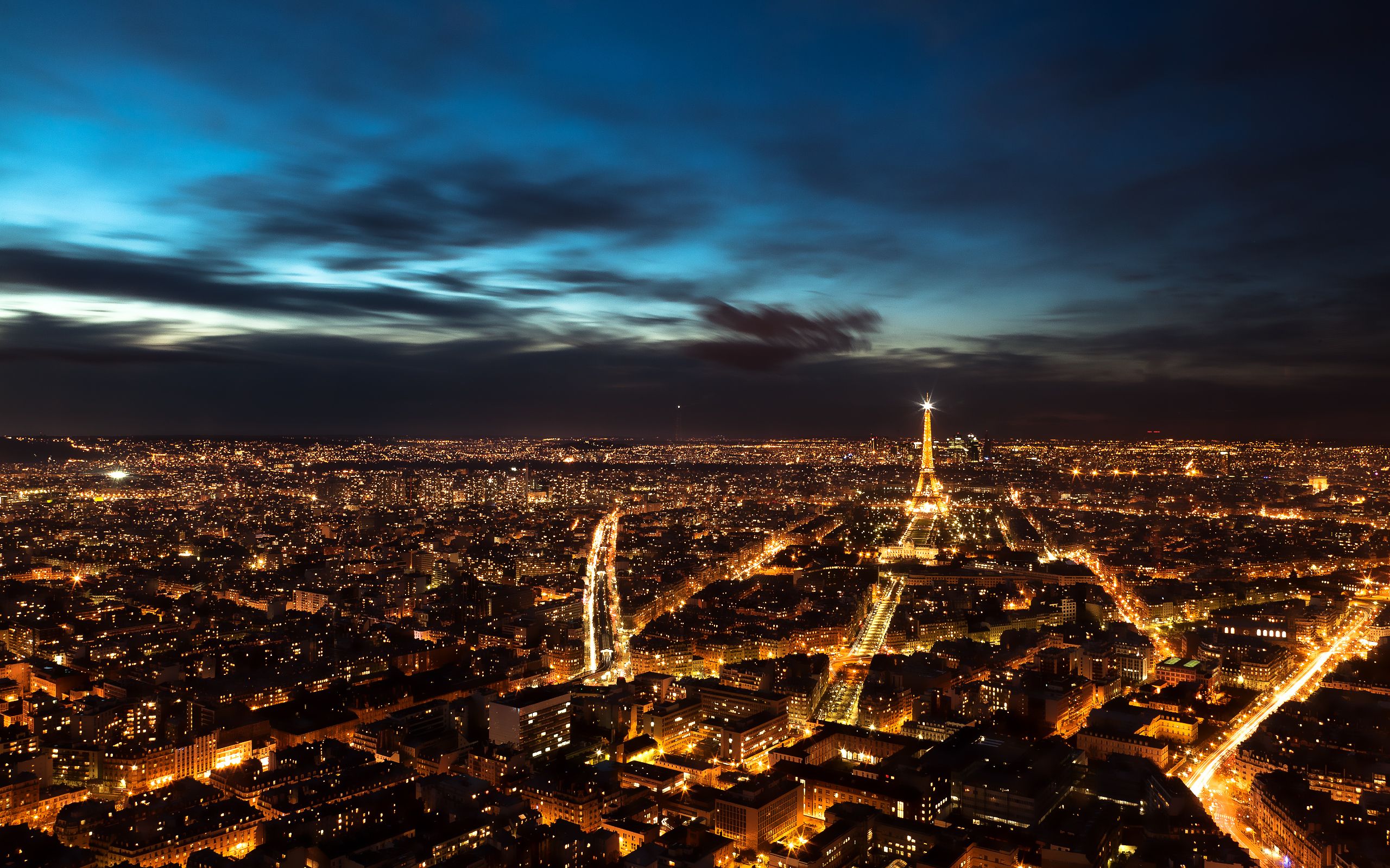 Free download Paris Night Sky Wallpaper HD Wallpaper [2560x1600] for your Desktop, Mobile & Tablet. Explore Dark Sky HD Wallpaper. Night Sky Wallpaper for Computer, Free Sky Wallpaper, Blue