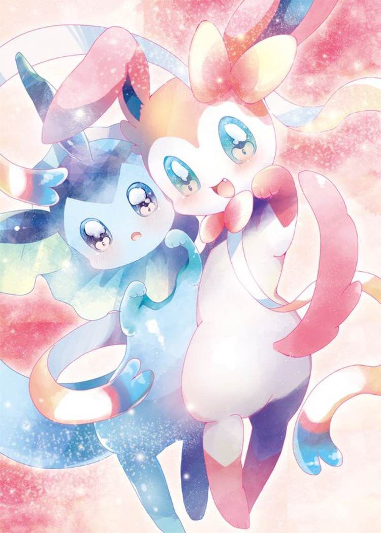Vaporeon and Sylveon. Cute pokemon wallpaper, Pokemon eeveelutions, Pokemon