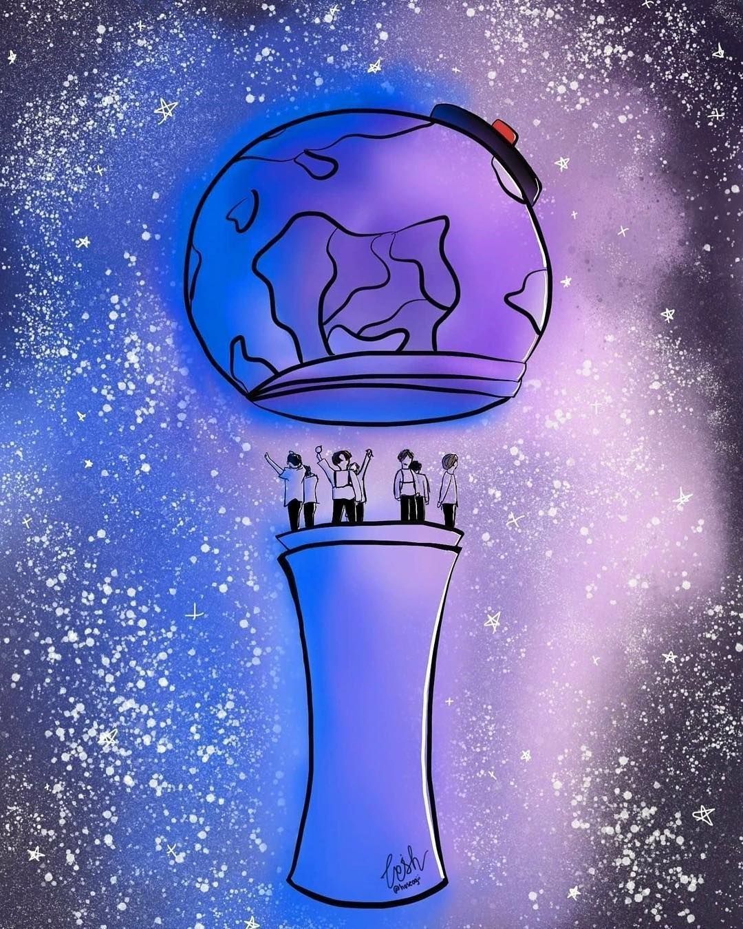 bts fanart. Bts wallpaper, Bts army bomb, Bts background