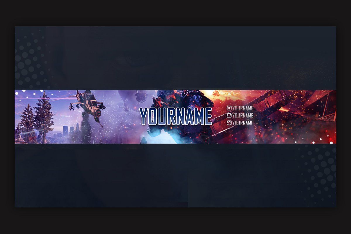 Gaming YouTube Banner. Youtube banner , Youtube banners, Youtube banner background