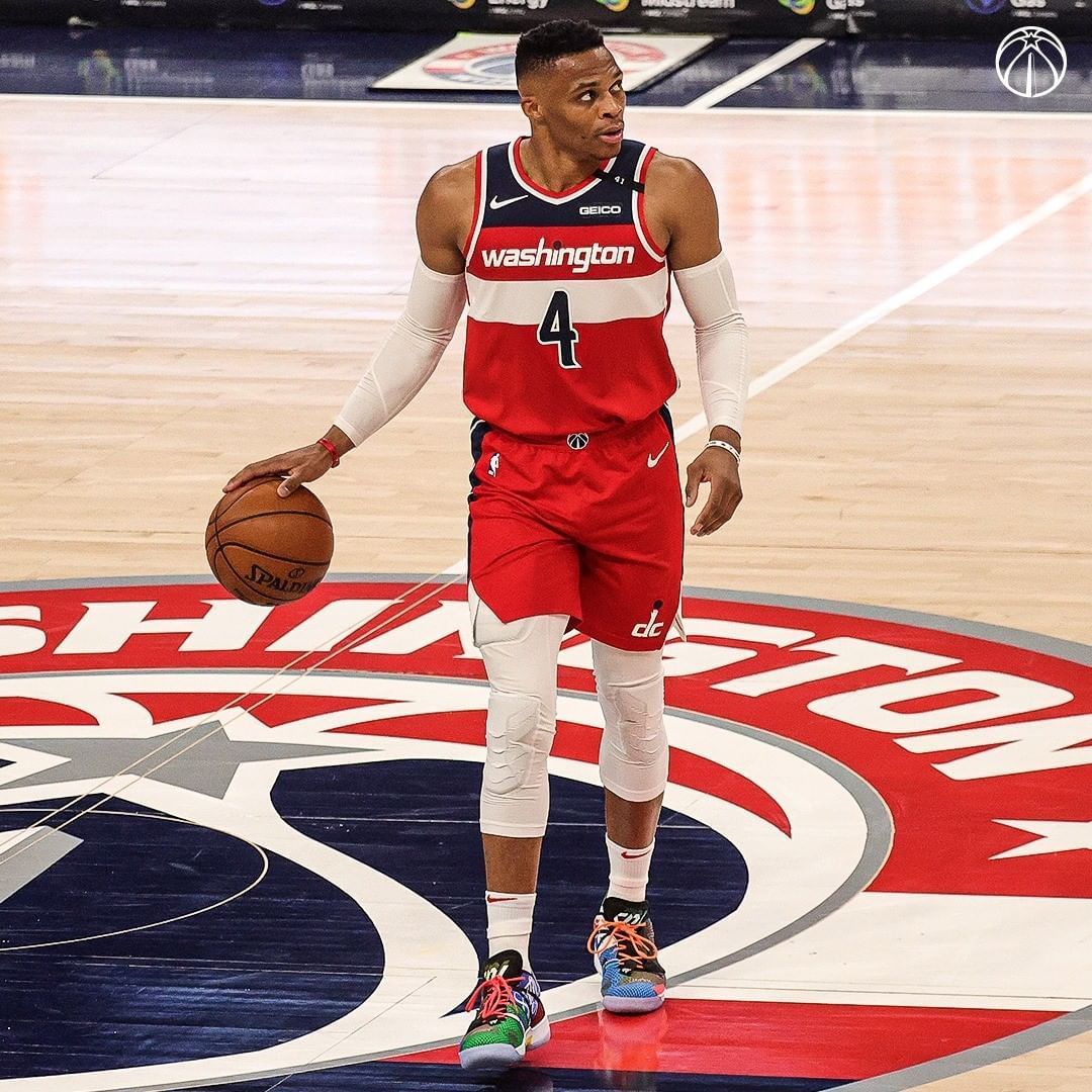 Washington Wizards Posted On Instagram: “1️⃣5️⃣0️⃣ Russell Westbrook Tallied His 150th Triple Dou. Russell Westbrook, Westbrook, Washington Wizards