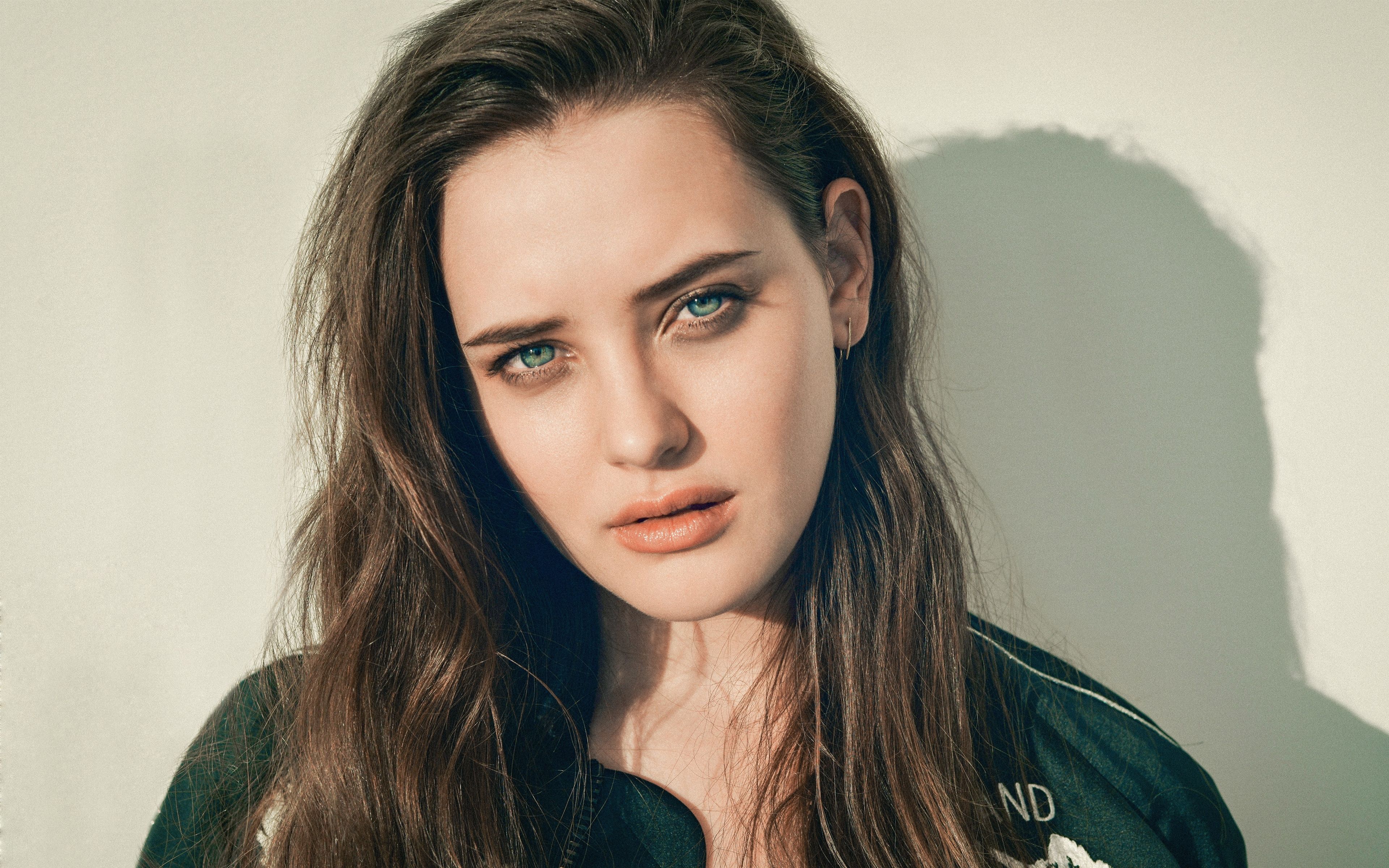 Wallpaper Katherine Langford, Actress, Face Portrait, Earring