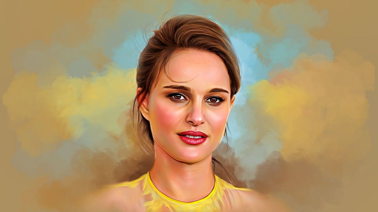Digital Portrait Lapse (Natalie Portman) Artisa 23