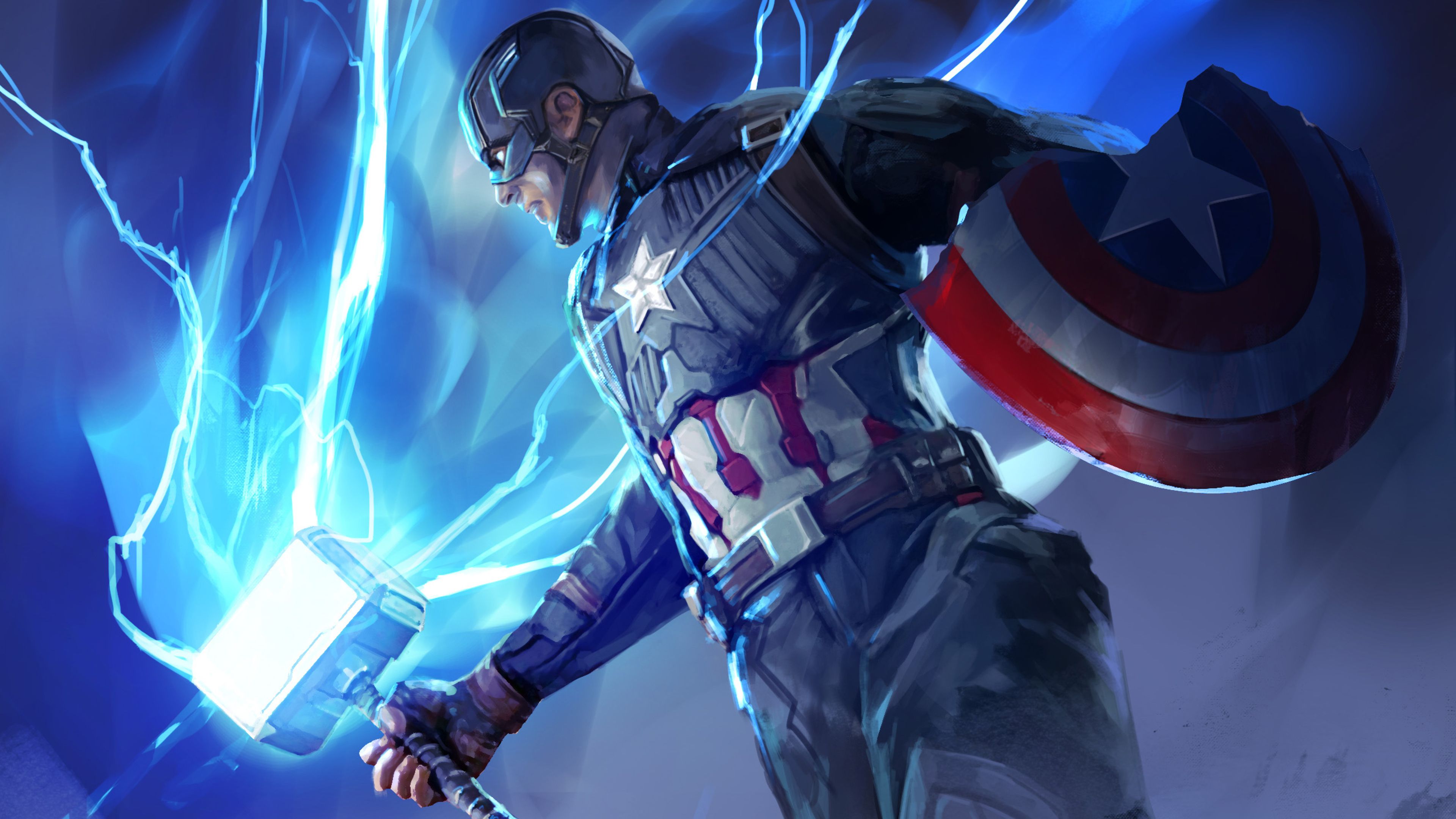 Avengers Endgame Captain America Wallpaper 4k