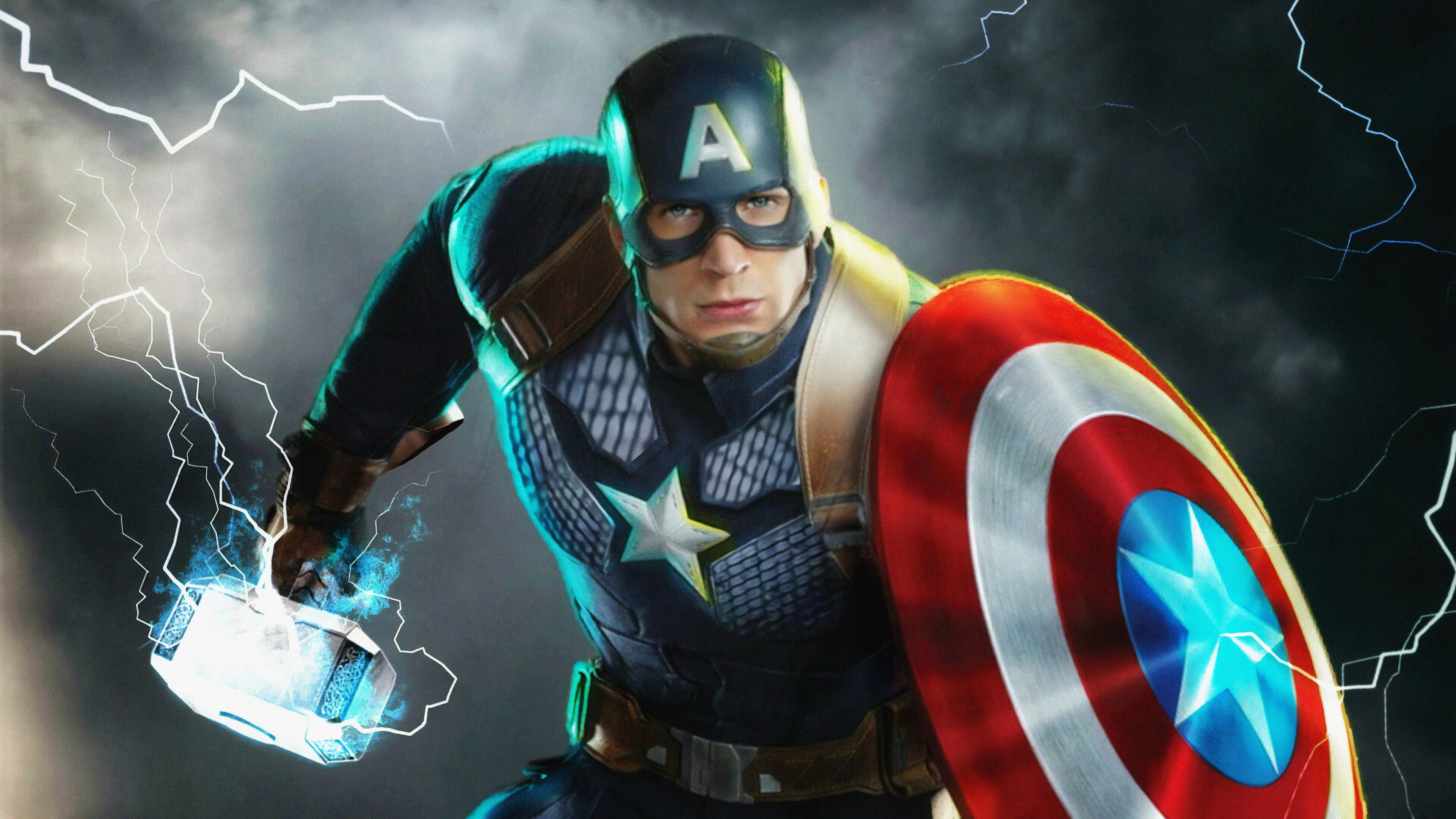Captain America 4k Wallpaper HD Wallpaper