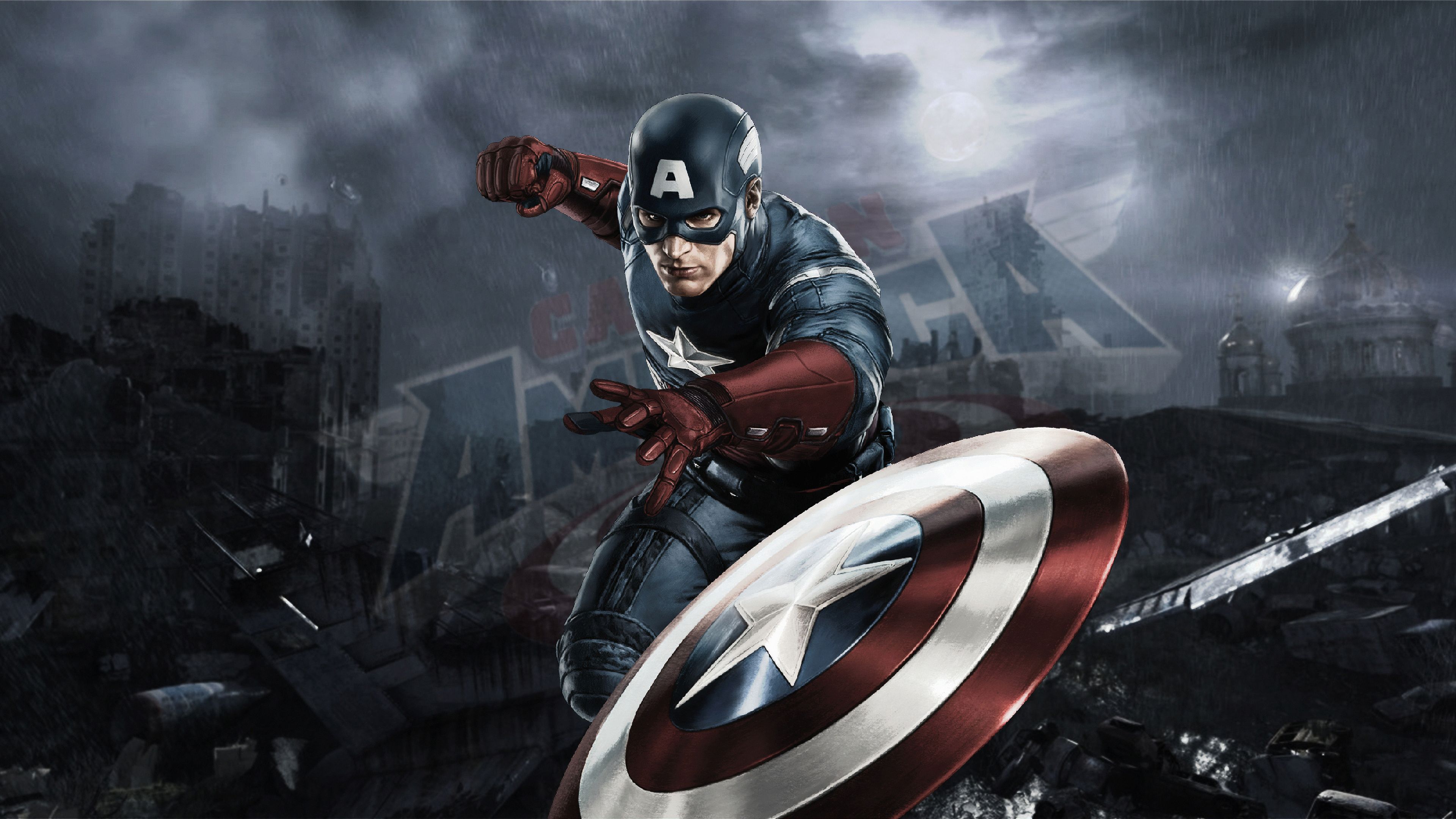 Captain America 4k Artworks Chromebook Pixel HD 4k Wallpaper, Image, Background, Photo and Picture