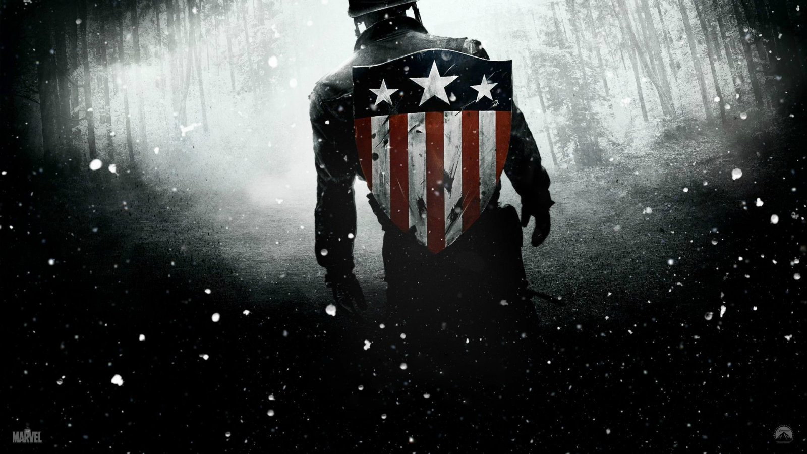 monochrome, Captain America, The Avengers, Captain America The First Avenger, darkness, screenshot, computer wallpaper, black and white HD Wallpaper