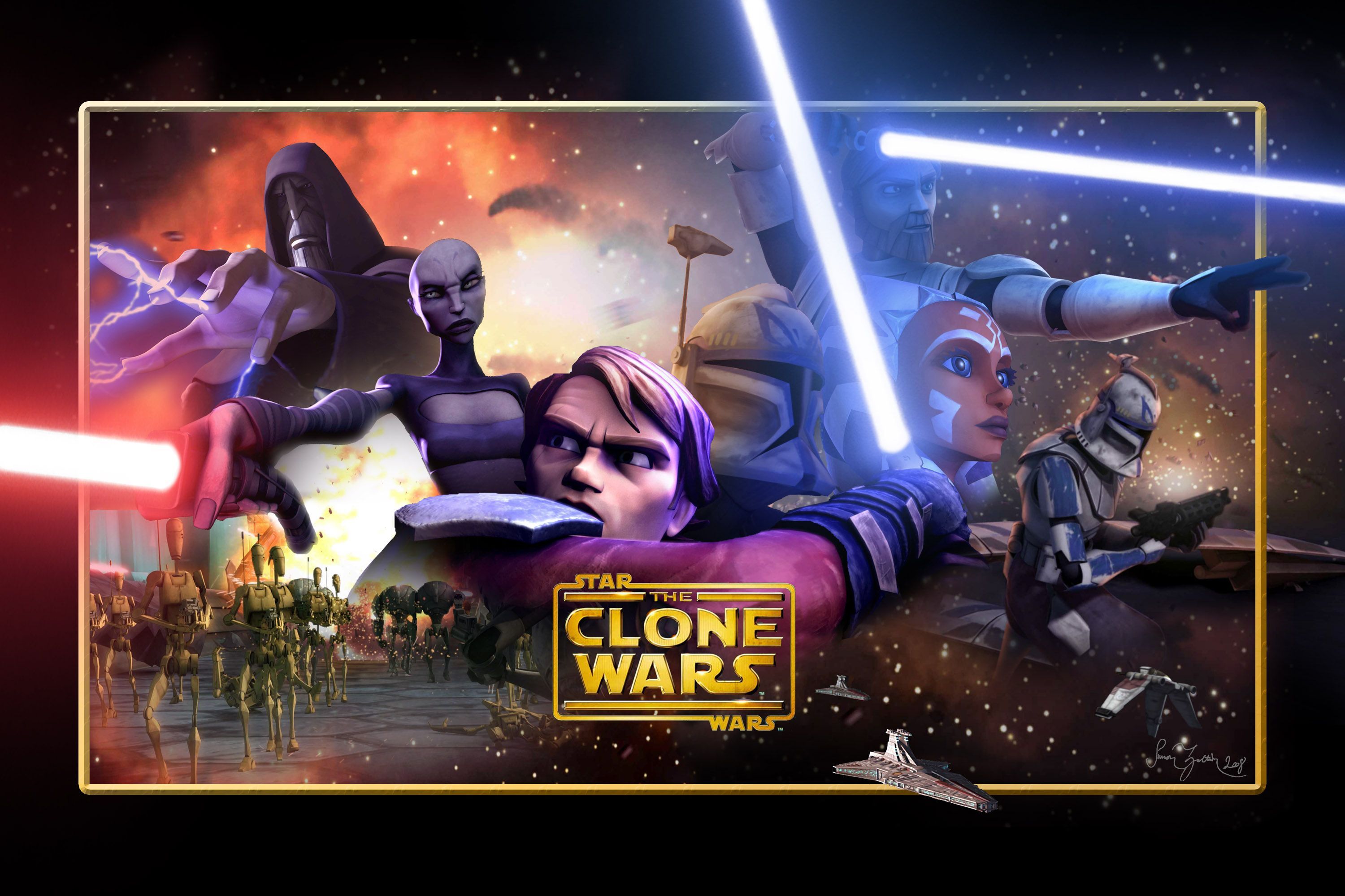 star wars clone wars anime wallpaper