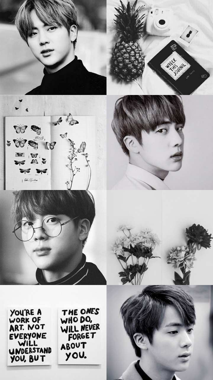BTS Jin Black Aesthetic