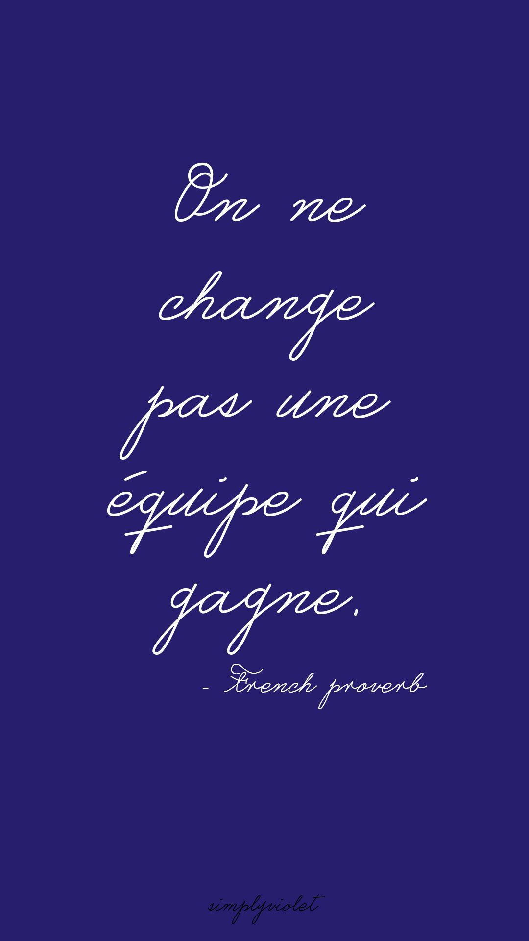 Lock Screen French Quotes Wallpaper iPhone