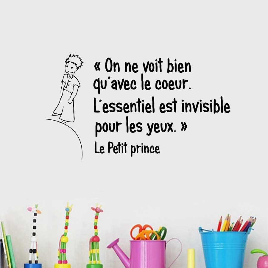 French Quotes The Little Prince Wall Stickers FQ0004 Wallpaper