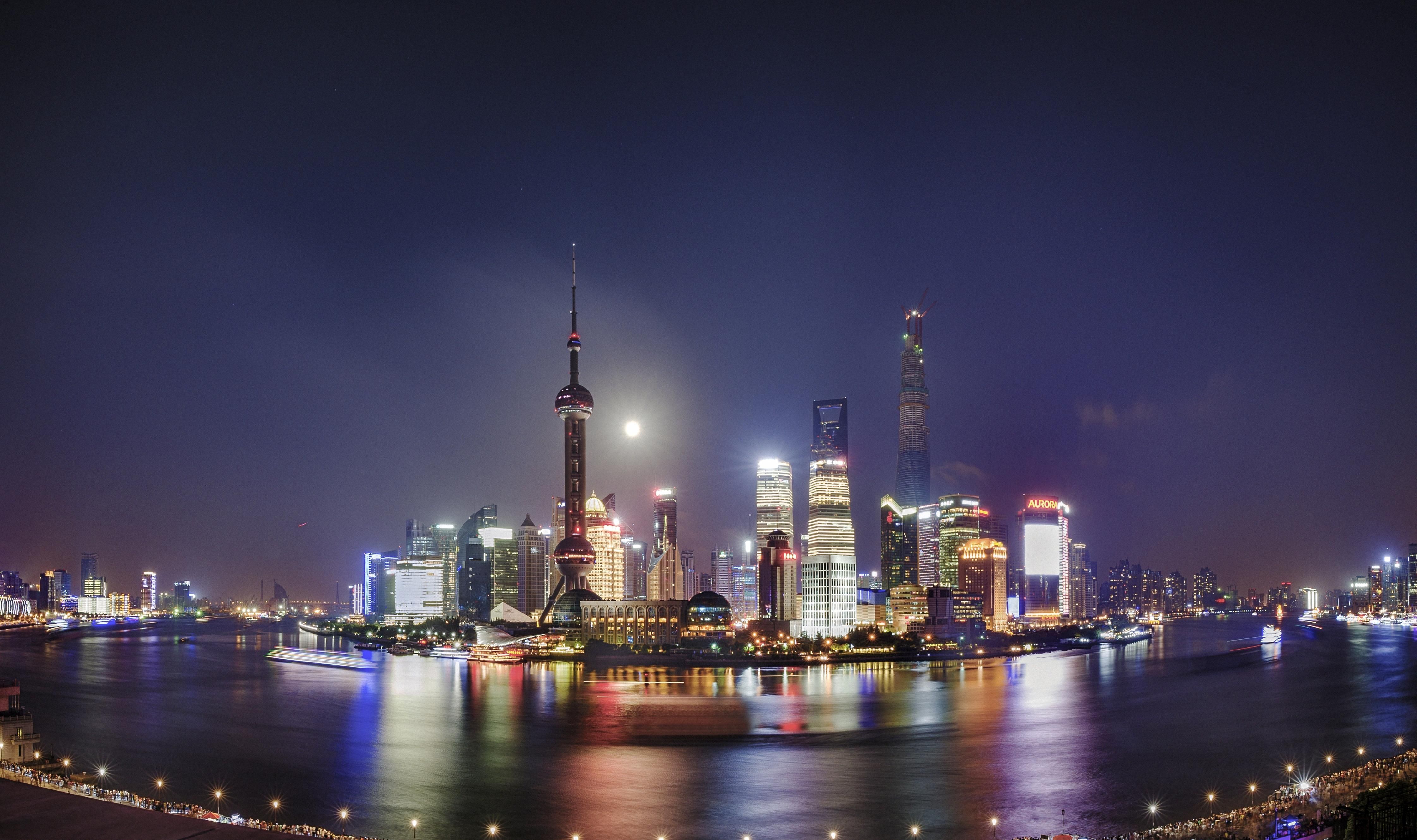 Shanghai at night [4485 2659]. Shanghai city, World wallpaper, Shanghai