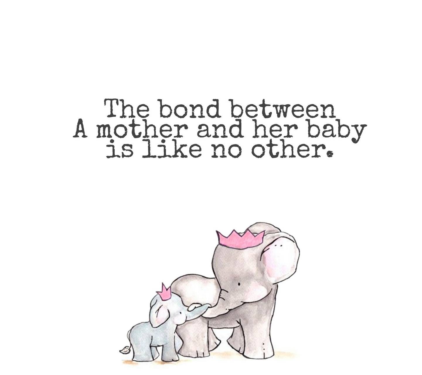 Mother and baby wallpaper