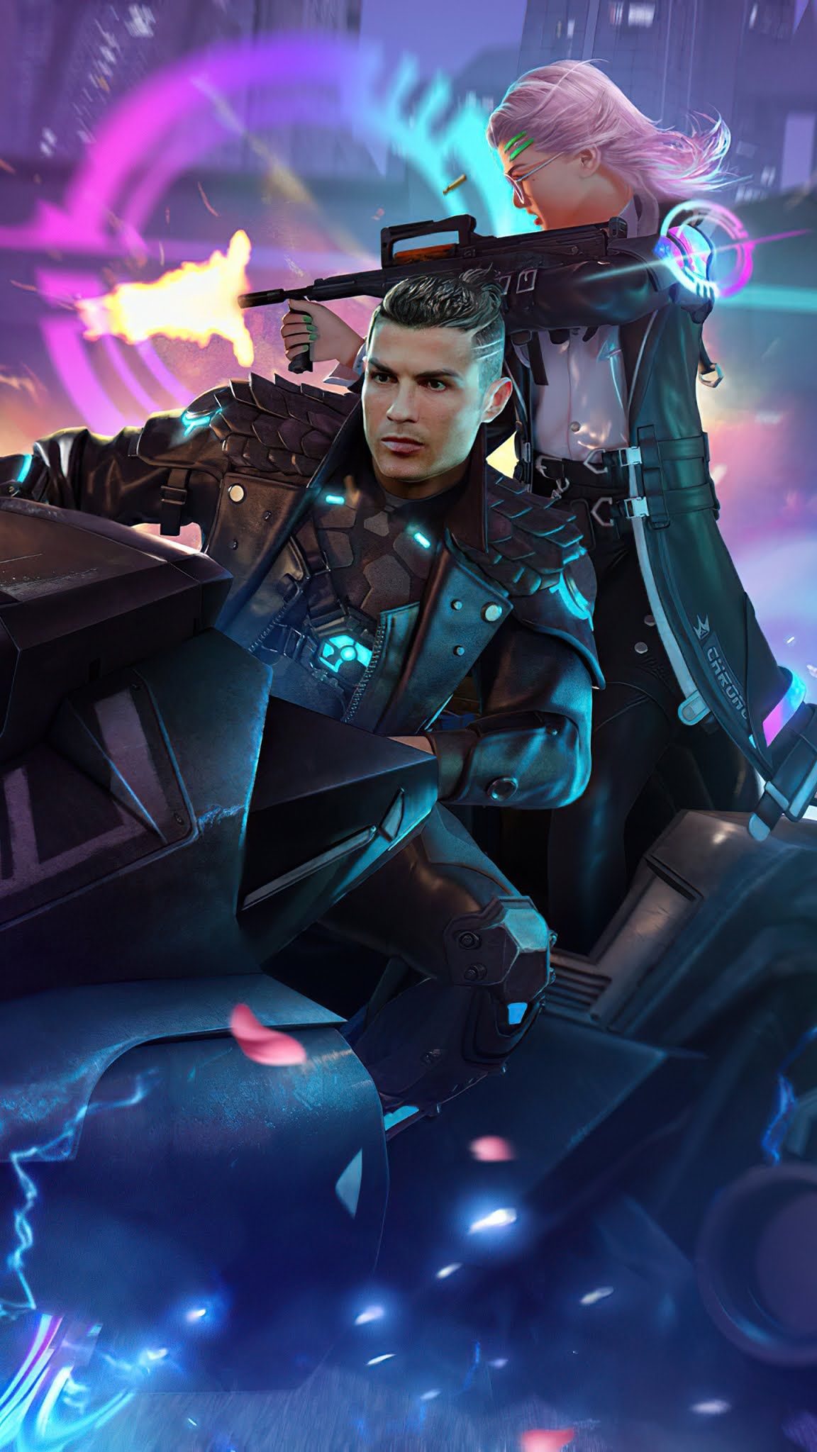 Cristiano Ronaldo Garena Free Fire 4k Wallpaper Mobile Walls