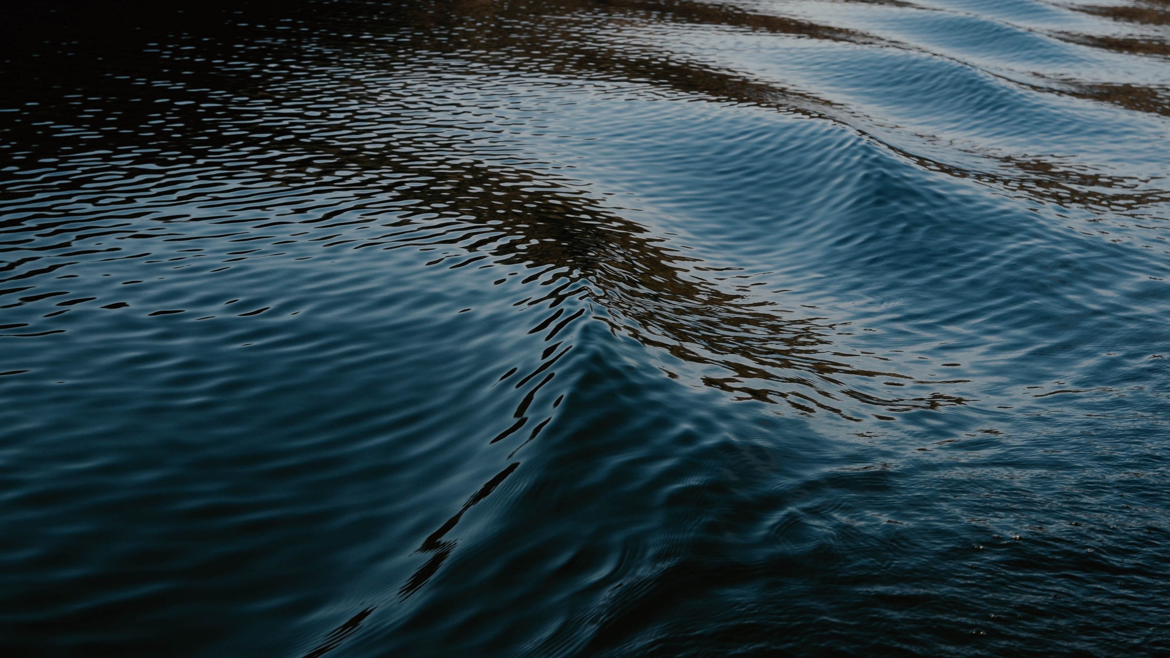 water, surface, sea, shadows 4k Water, Surface, Sea. Nature wallpaper, Water, Background