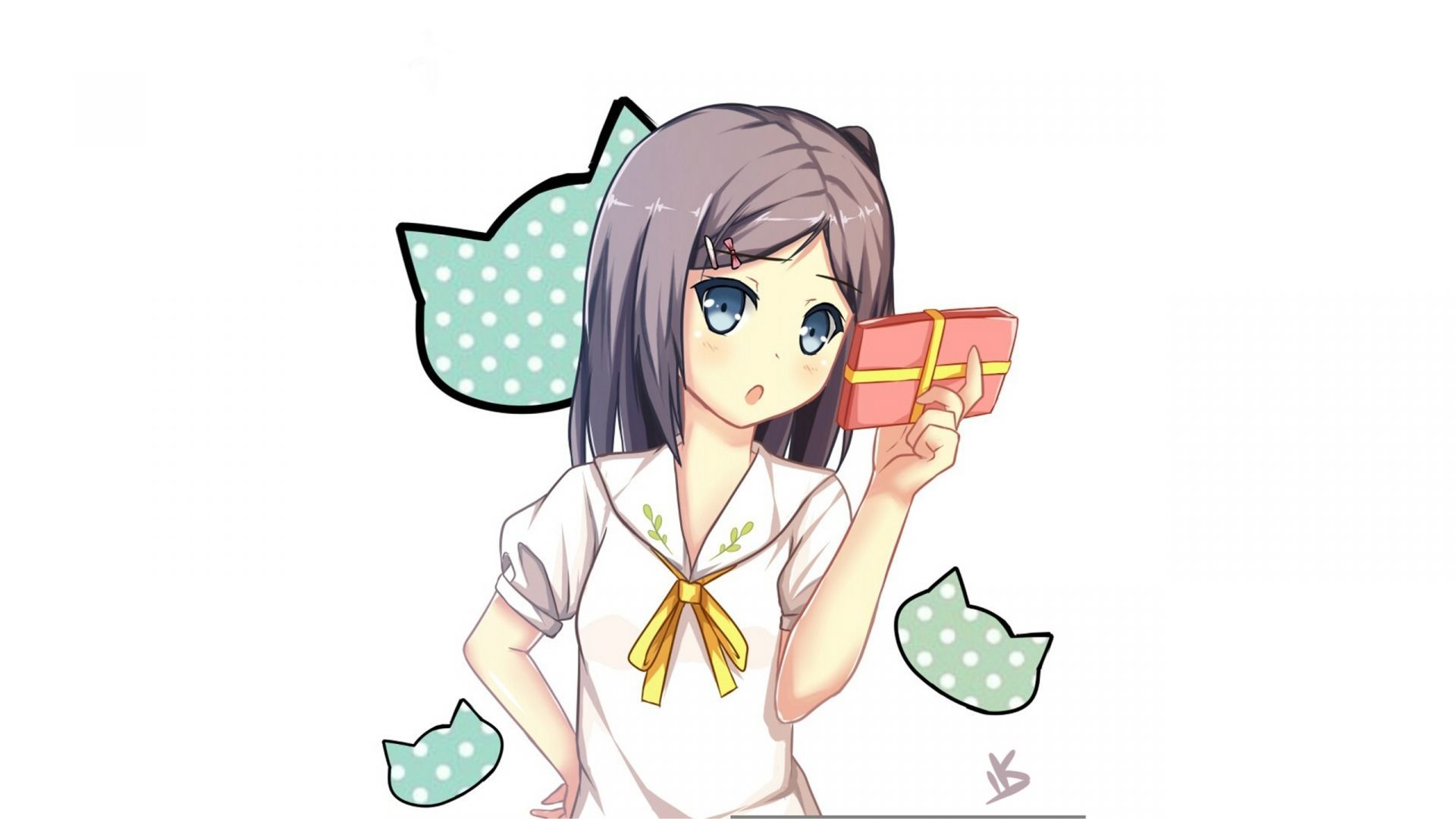 Desktop wallpaper tsutsukakushi tsukiko, hentai ouji to warawanai neko, anime girl, HD image, picture, background, 70dbe8
