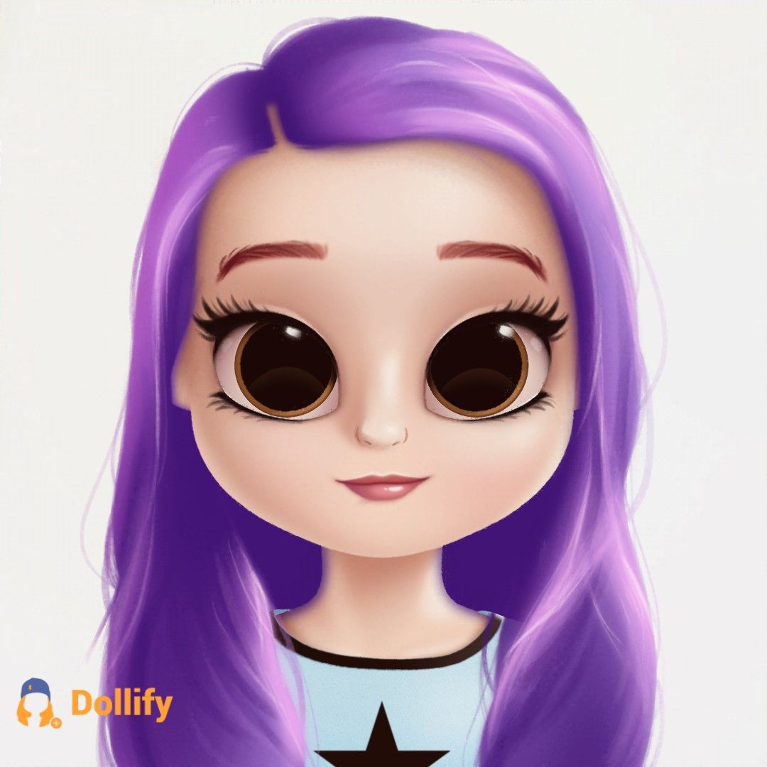 LaurenZside made by Dollify! Make sure to check her out on YouTube she is awesome!. Cute little drawings, Girls cartoon art, Youtubers funny