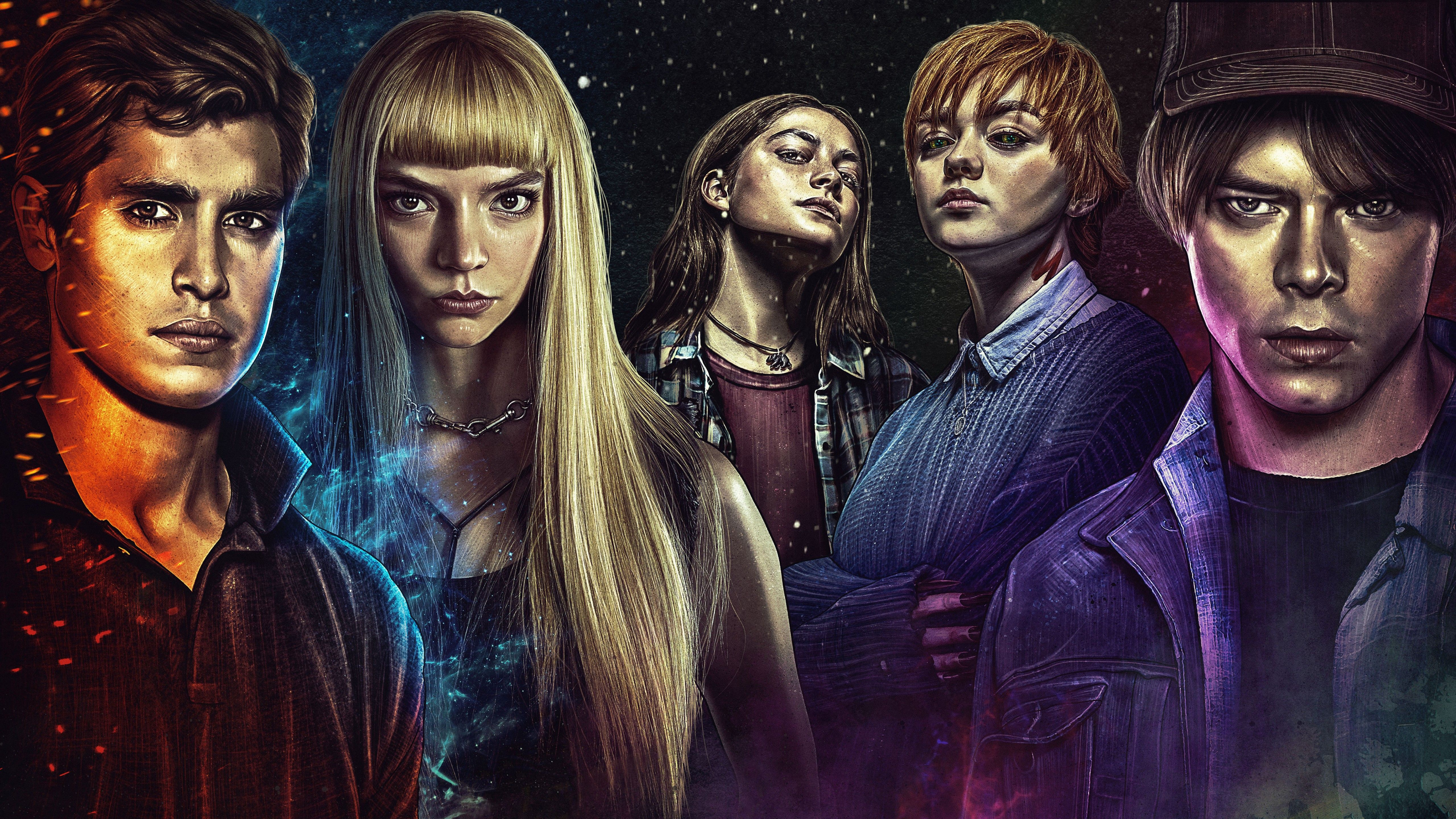 The New Mutants Wallpaper 4K, Maisie Williams, Anya Taylor Joy, Charlie Heaton, Movies