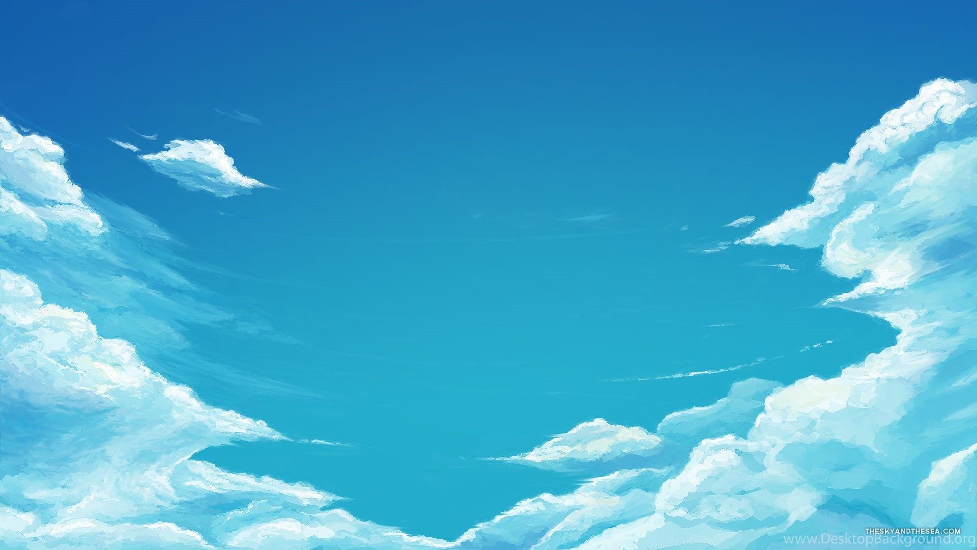Anime Sky Blue, 1920x1080 HD Wallpaper And FREE Desktop Background