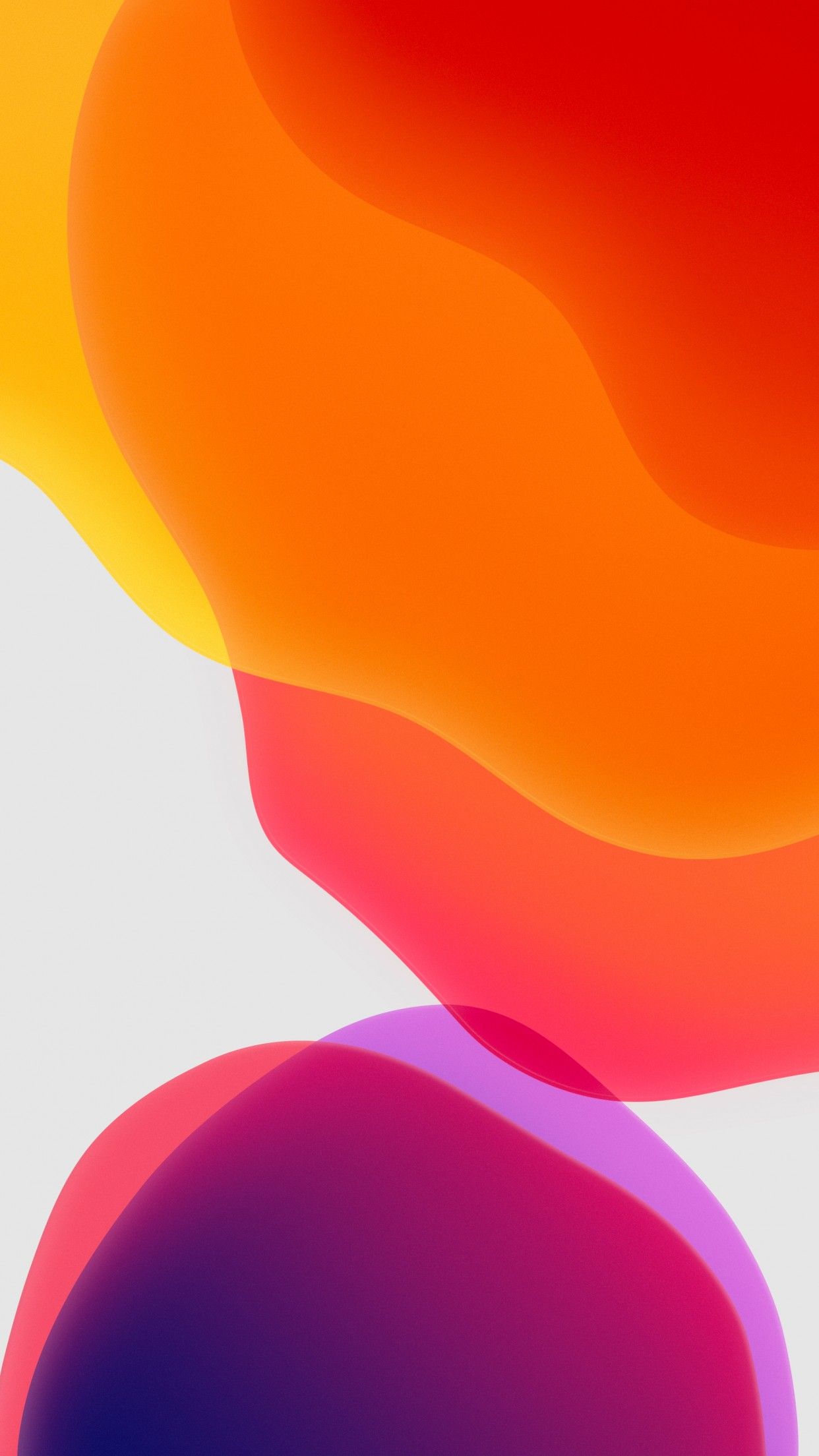 iPadOS 4K Wallpaper, Stock, Orange, White background, iPad, iOS HD, Abstract