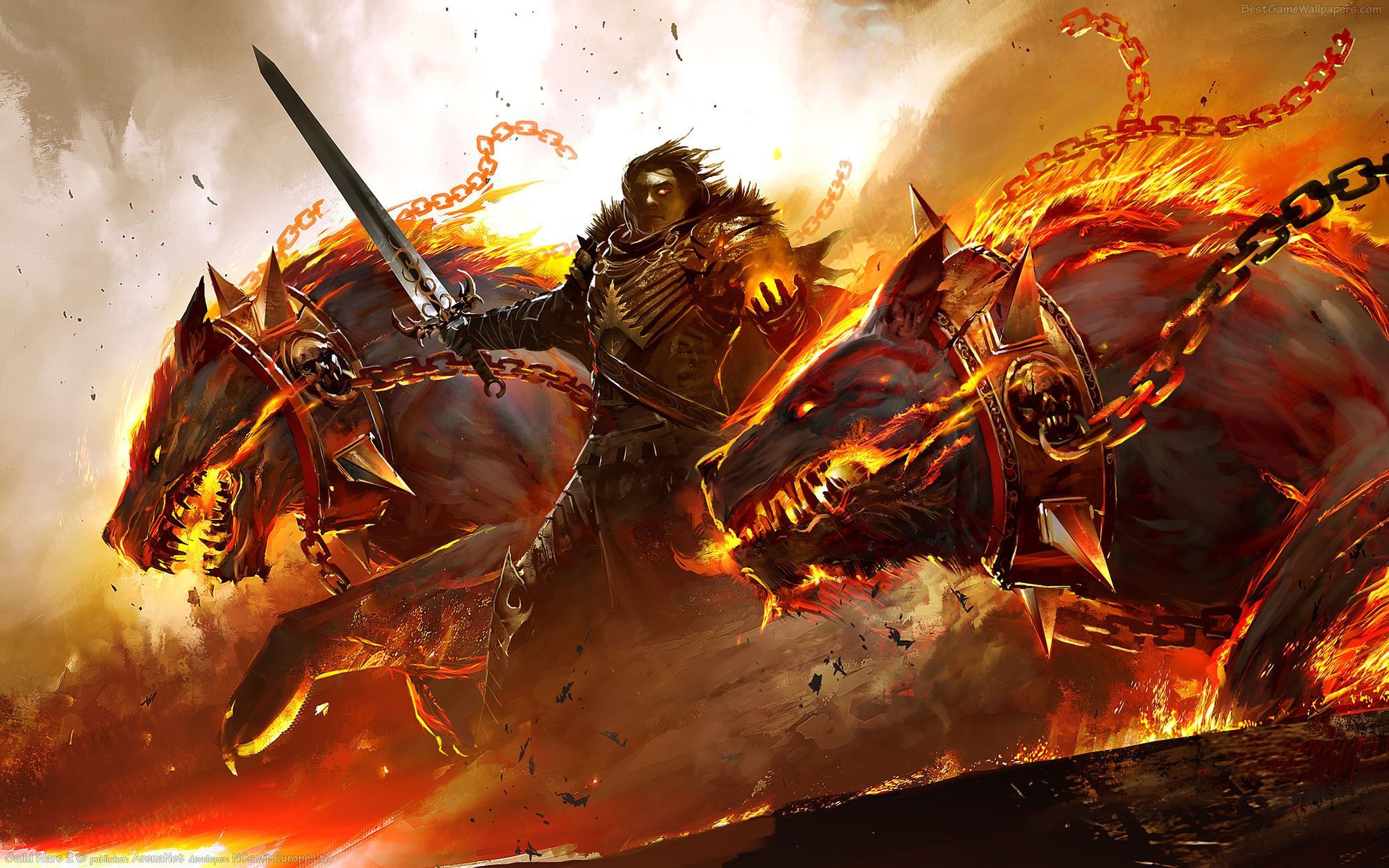 Hellhound. Guild wars, Guild wars Warriors wallpaper