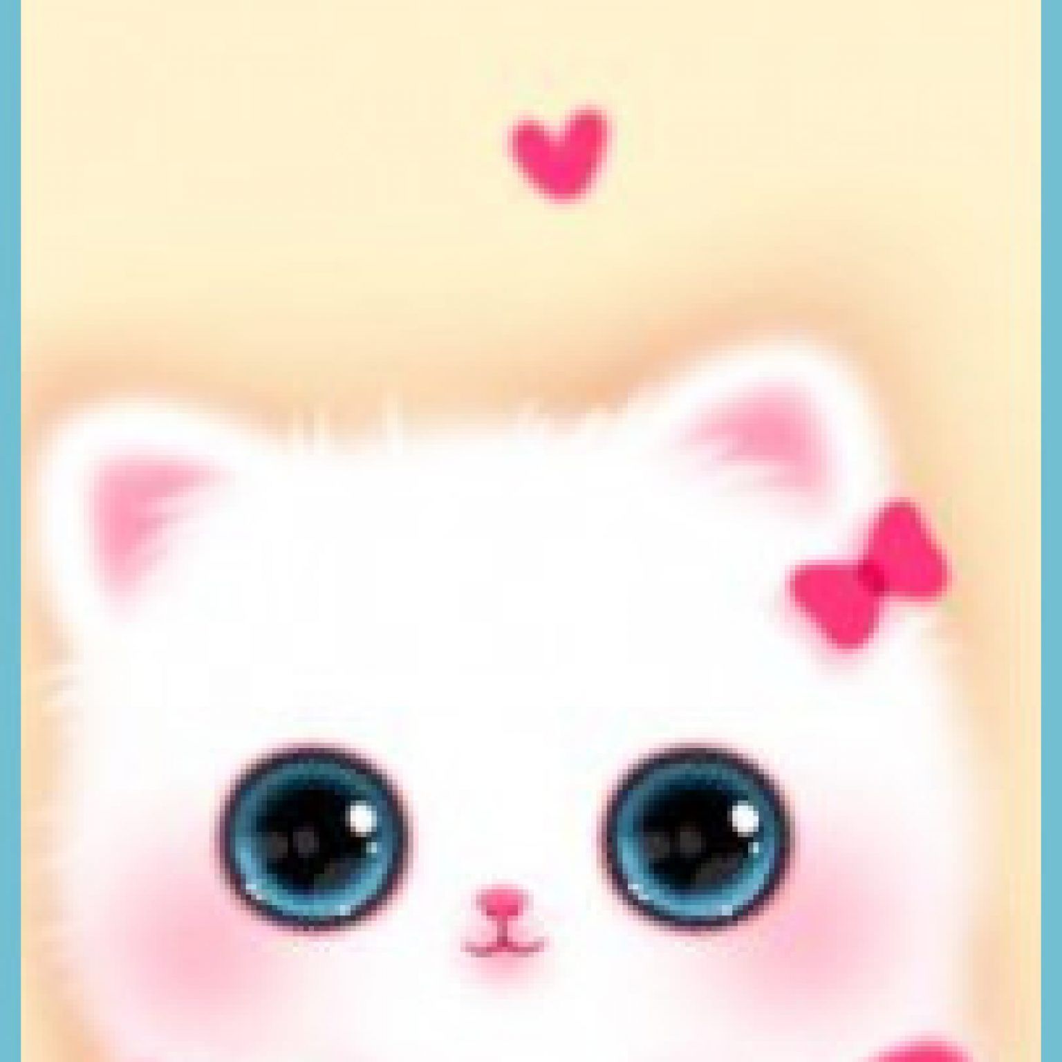 Flesh Pink Cartoon Cute Cat Emoji Mobile Wallpaper Background Wallpaper  Image For Free Download - Pngtree