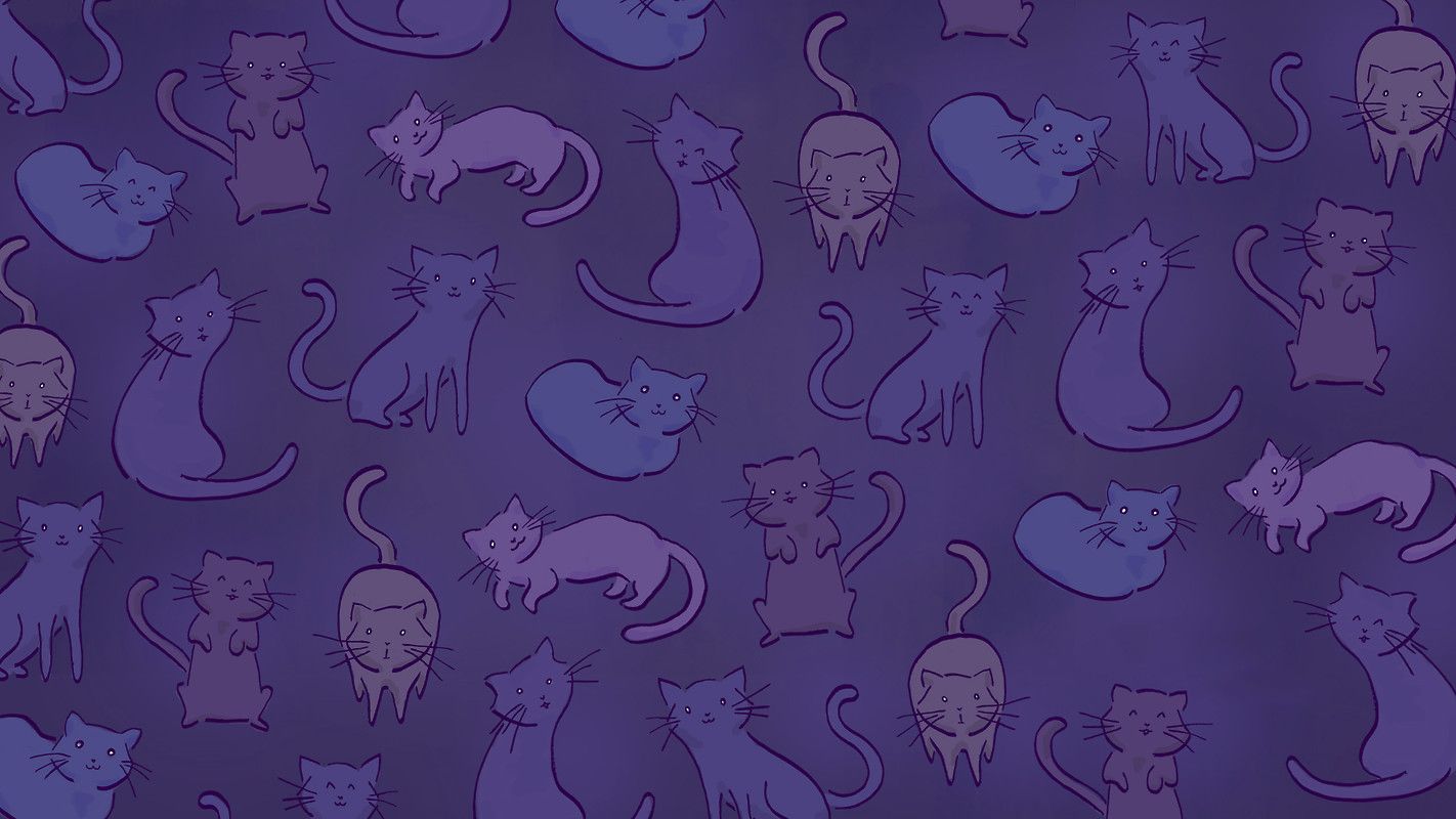 Purple Cats Free Wallpaper download Free Purple Cats HD Wallpaper to your mobile phone or tablet