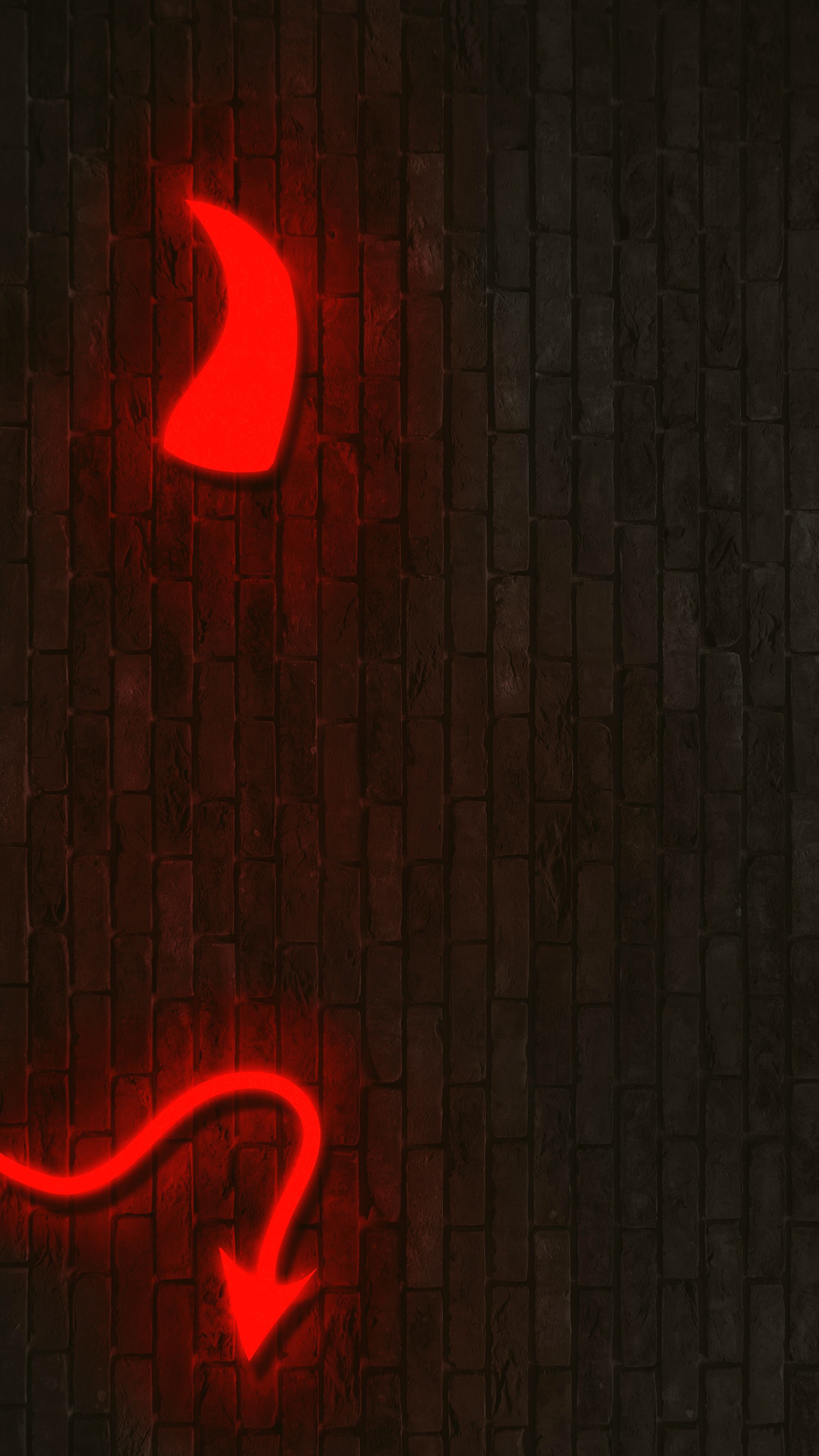 Red Evil Dark iOS Power Servings 4K Wallpaper Download