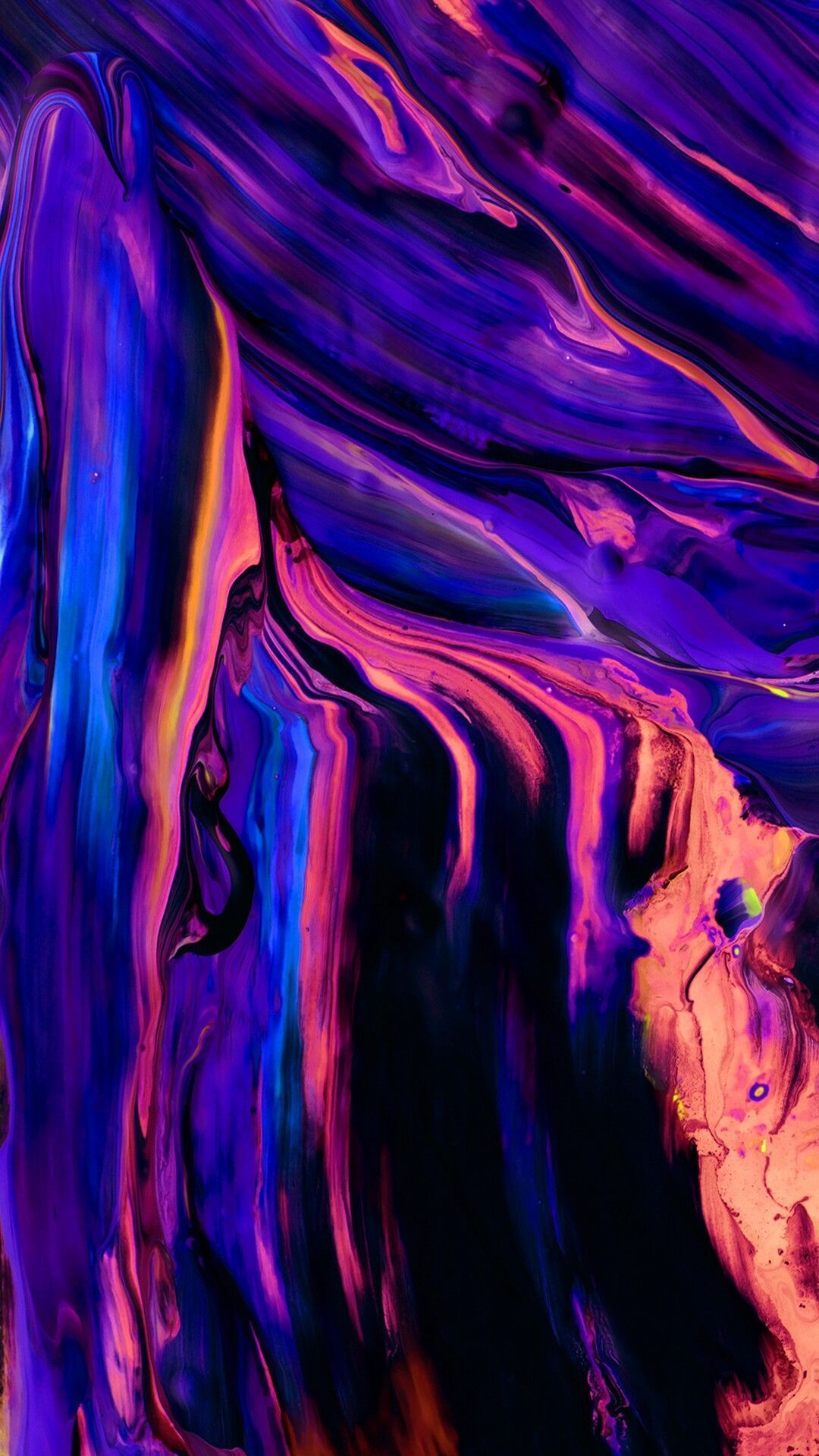 Liquid Neon Butterfly Wallpaper