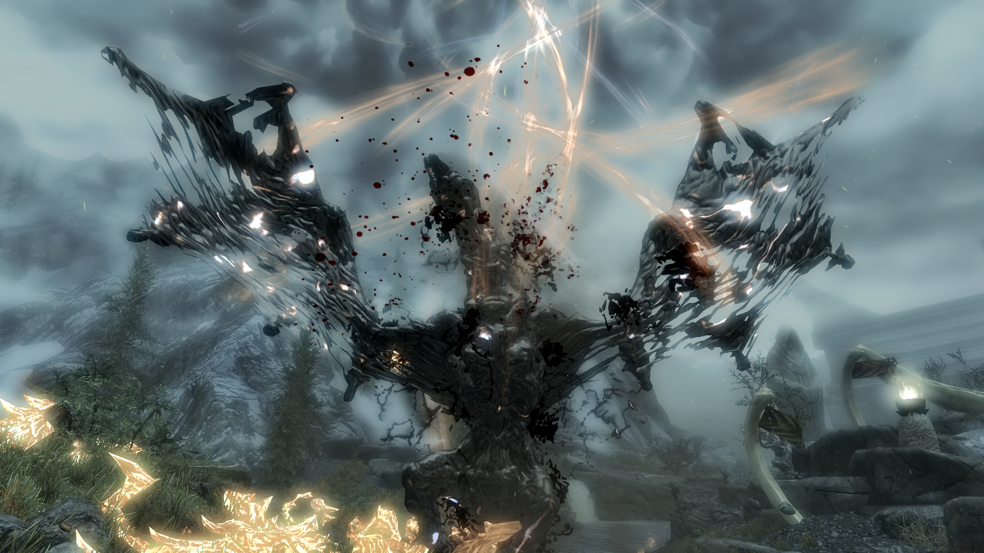 Dragons The Elder Scrolls V Skyrim HD wallpaper