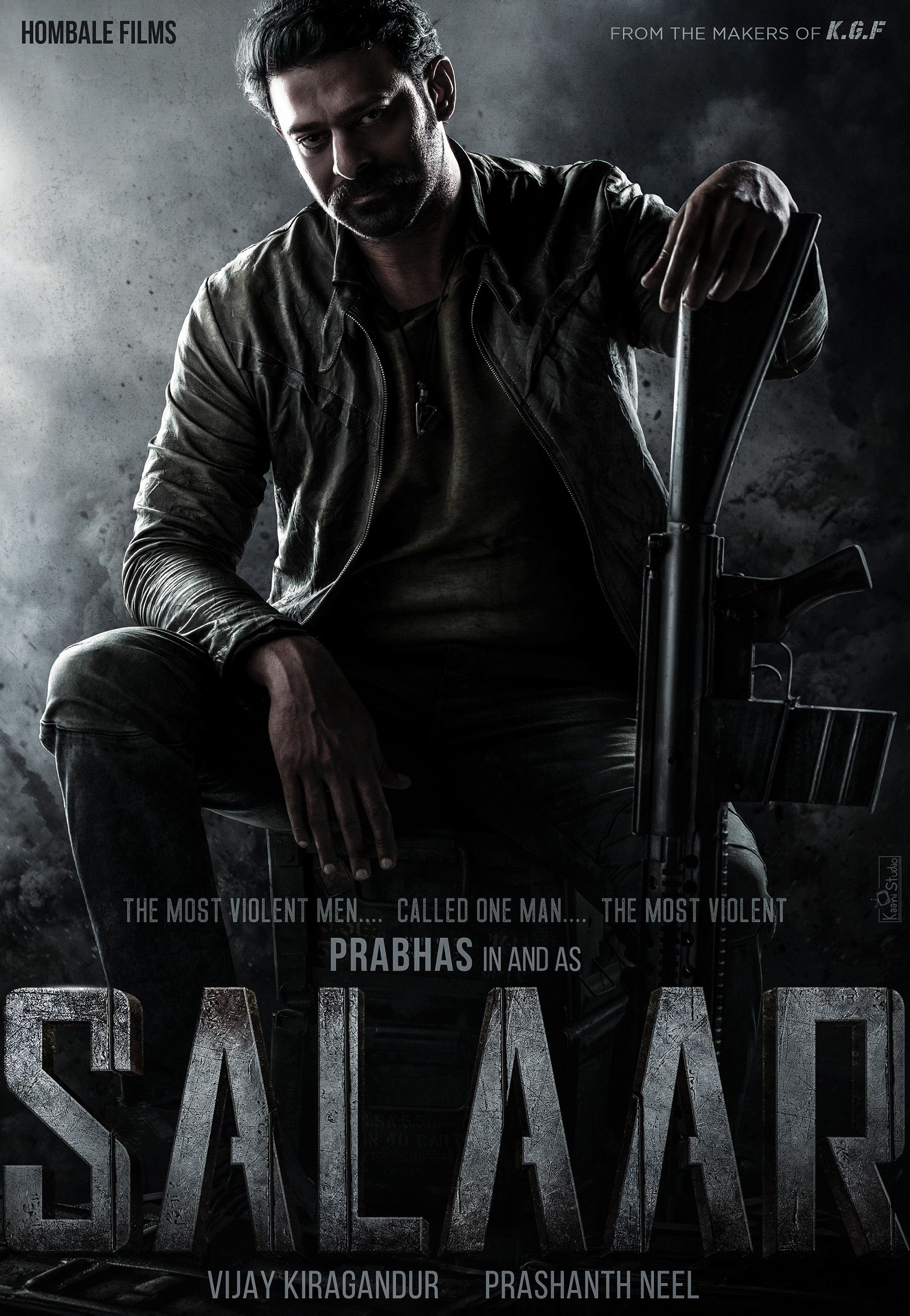 Actor Prabhas SALAAR Movie First Look Poster HD. New Movie Posters