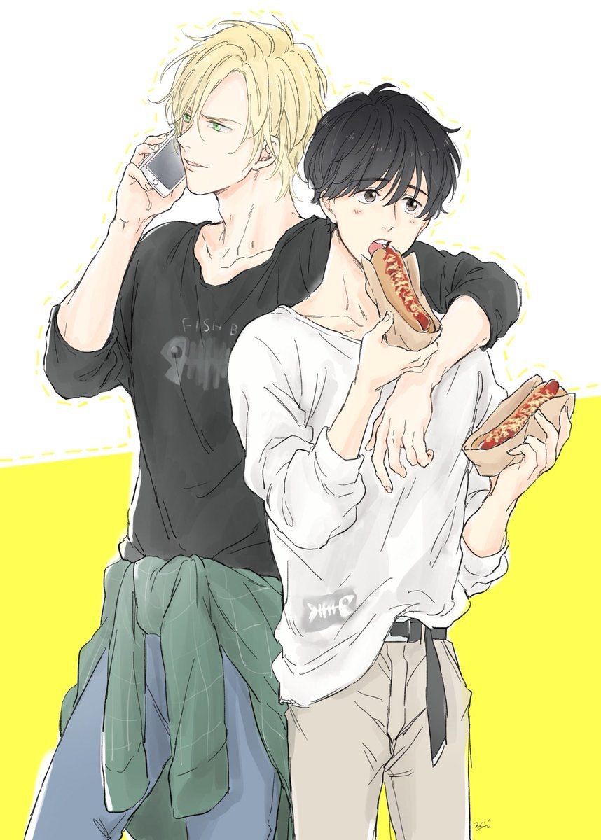 image about Ash x Eiji. See more about anime, banana fish and ash lynx