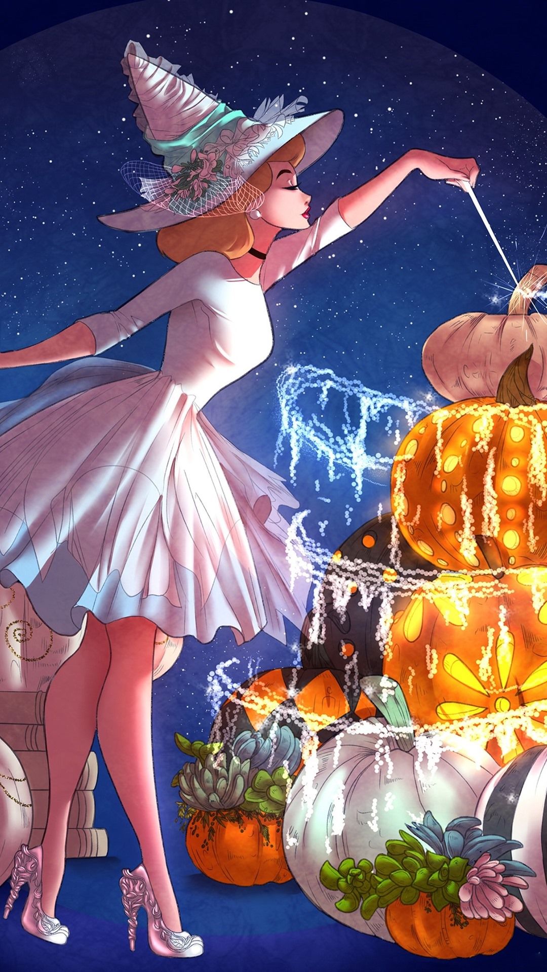 Wallpaper Magic girl, pumpkin, anime 1920x1440 HD Picture, Image