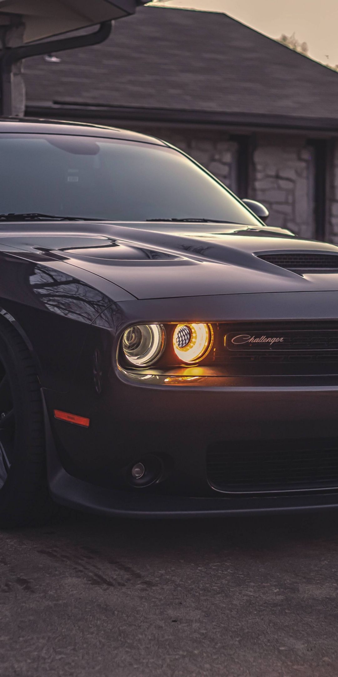 Download 1080x2160 wallpaper Black, muscle car, Dodge Challenger, Honor 7X, Honor 9 Lite, Hono. Dodge challenger black, Dodge challenger, Dodge challenger hellcat