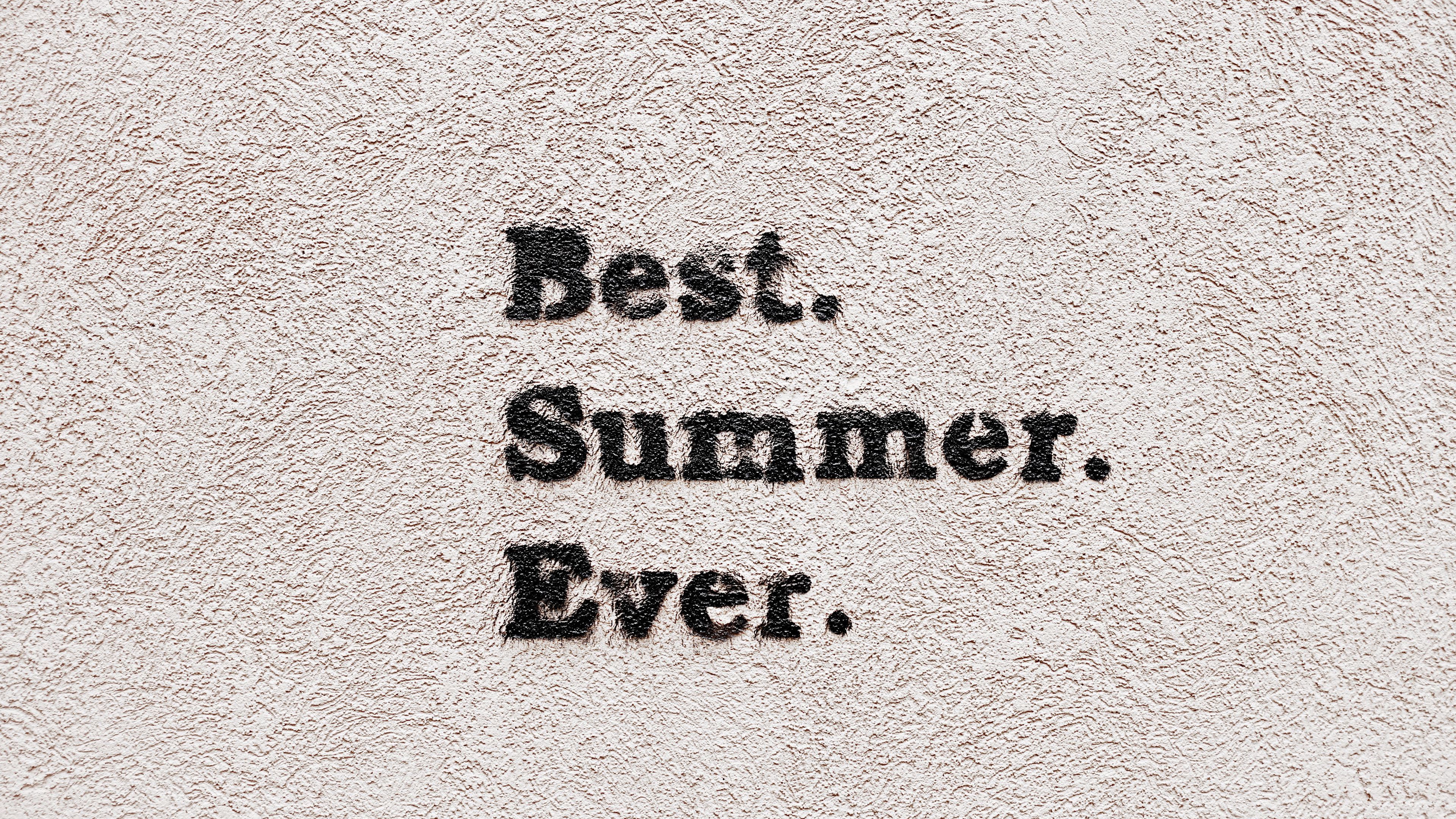 Download wallpaper 3840x2160 inscription, text, inspiration, summer, words, letters 4k uhd 16:9 HD background