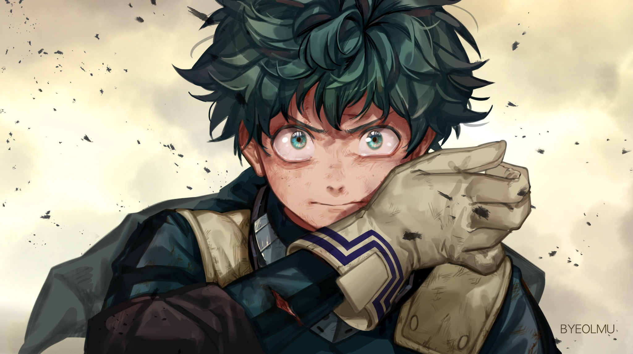 Wallpaper, anime, Boku no hero, Boku no Hero Academia, Izuku Midoriya, Midoriya Izuku 2048x1147