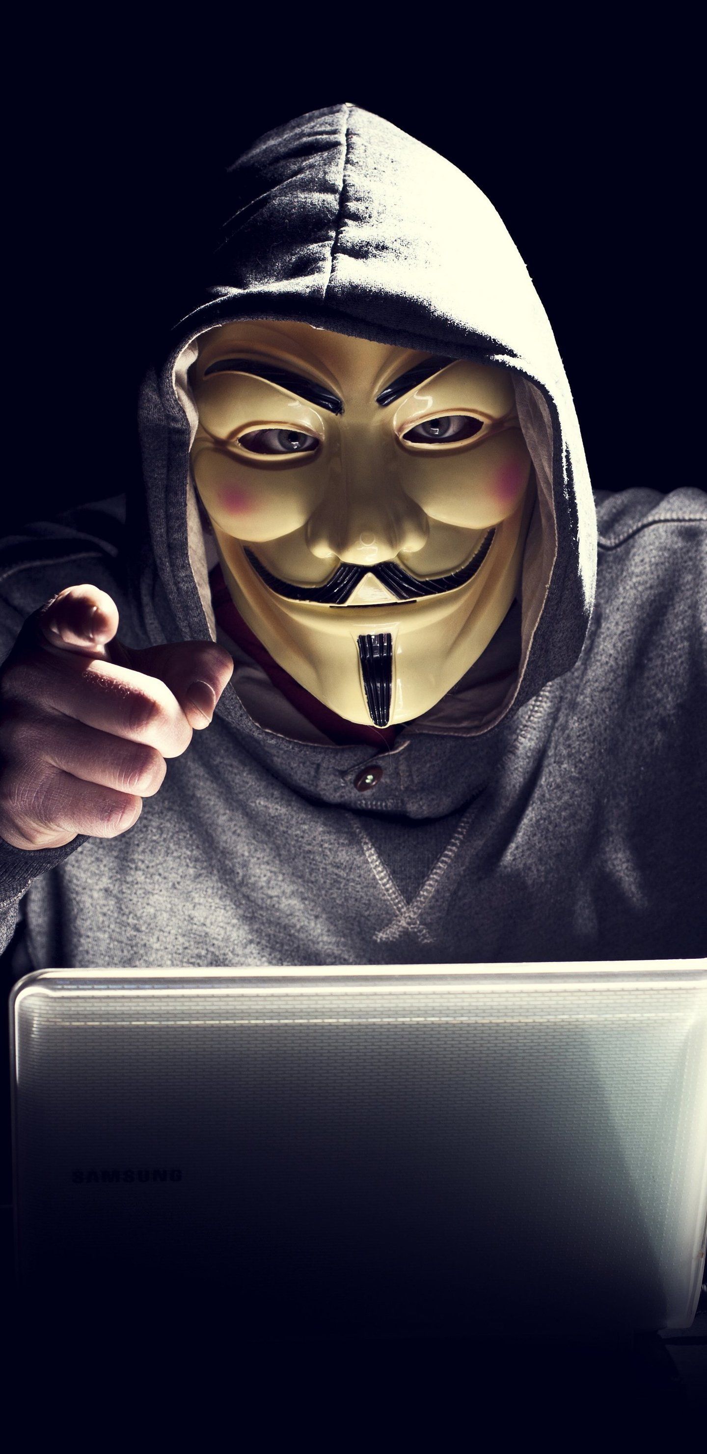 Anonymus Hacker In Mask wallpaper