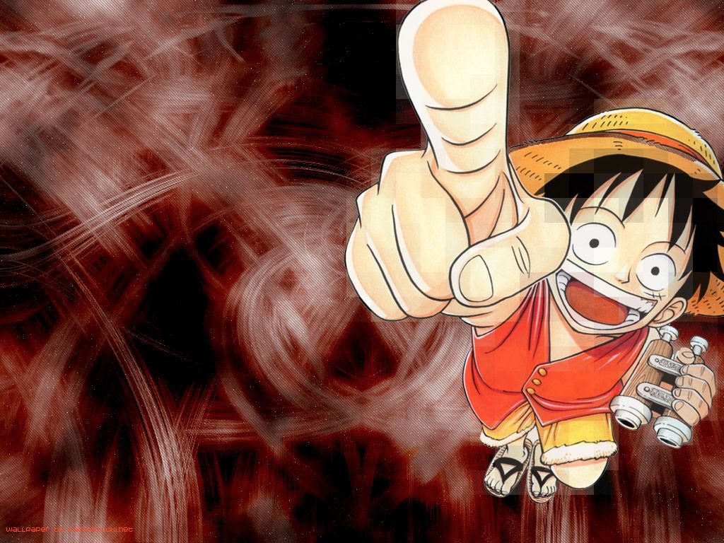One Piece Wallpaper: Pointing fingers
